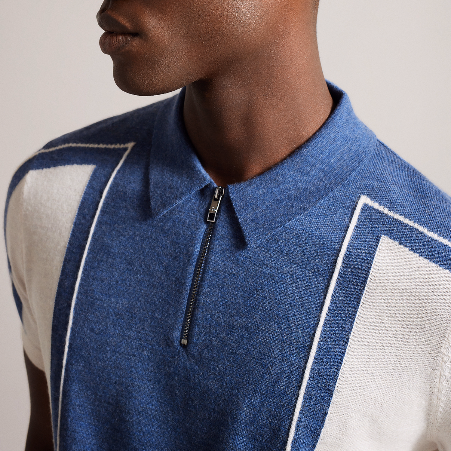 Zip Neck Merino Polo Shirt