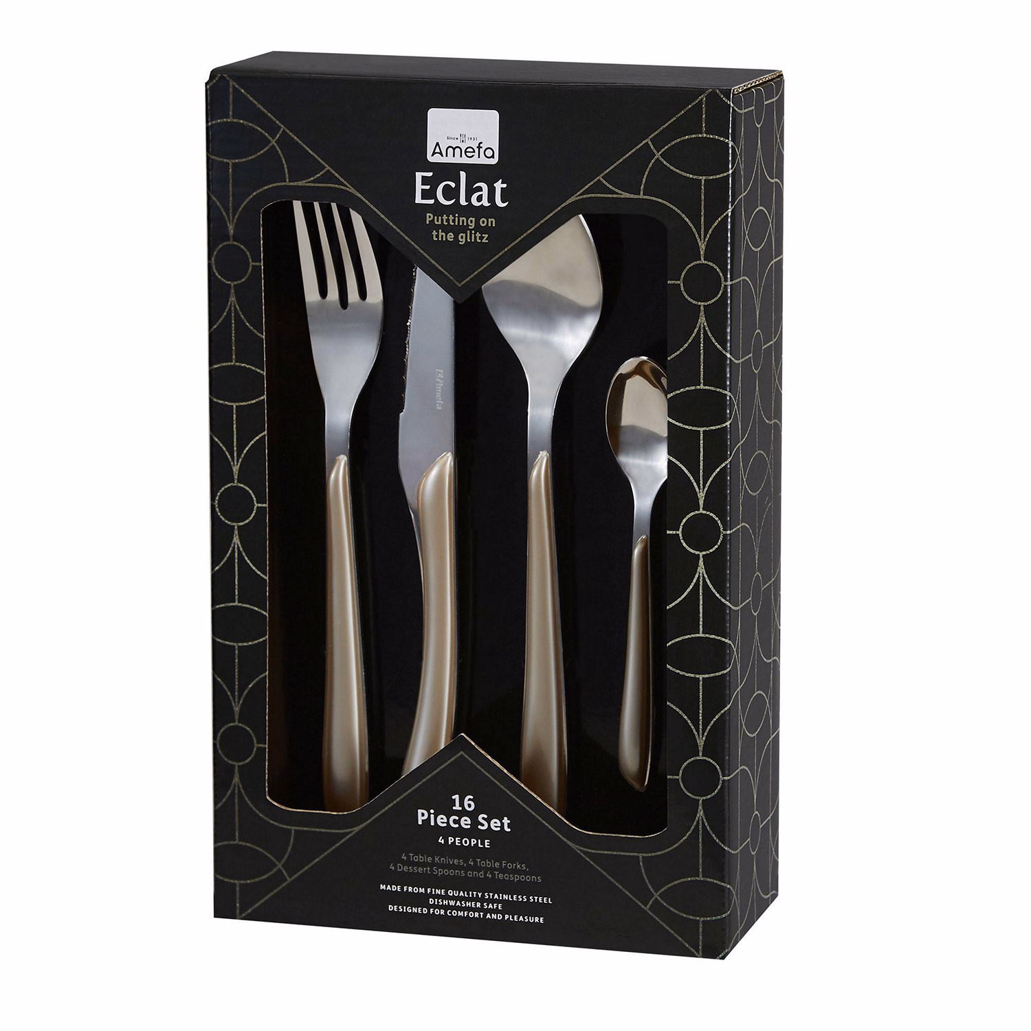 Eclat Pewter 16 Piece Set
