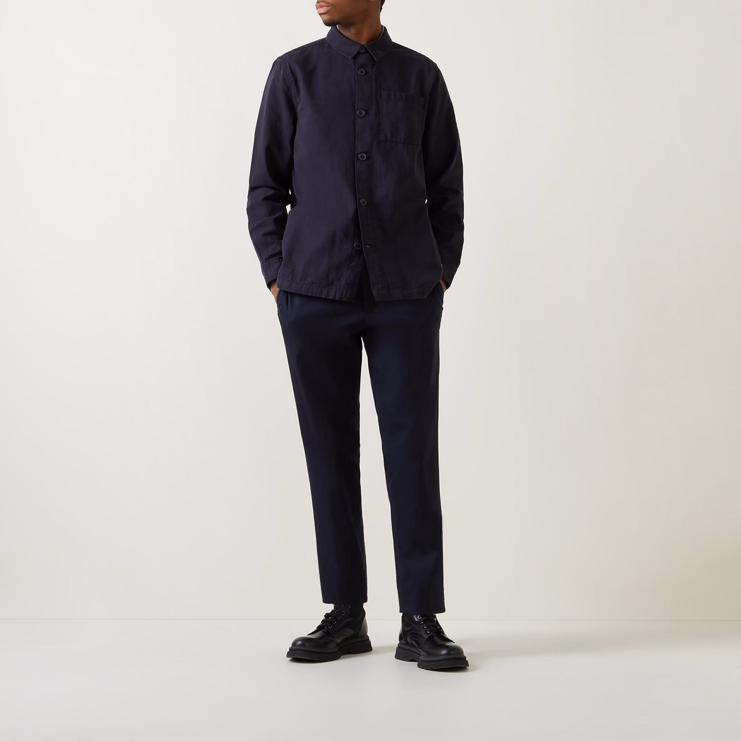 Washed Button-Down Overshirt