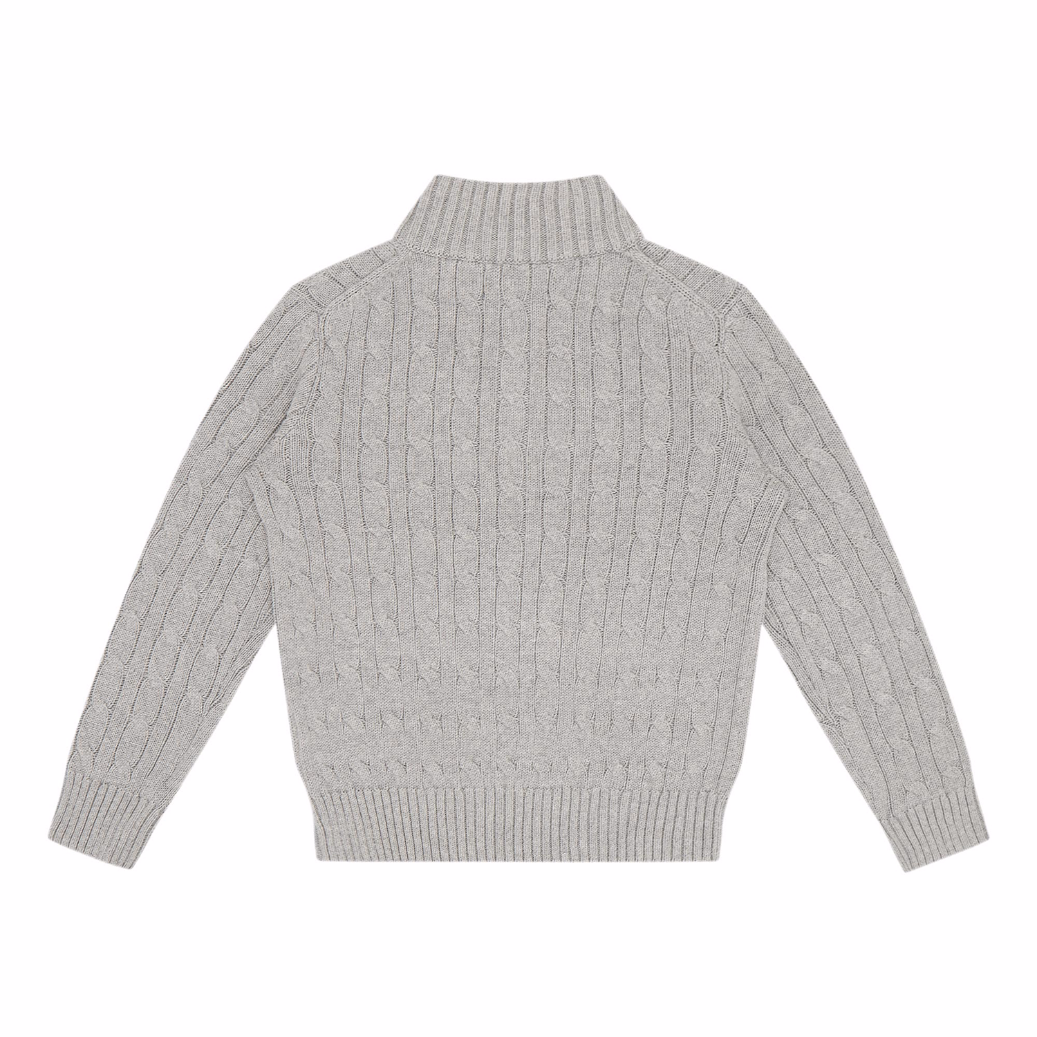 Long-Sleeve Half-Zip Cable-Knit Sweater 2 Years