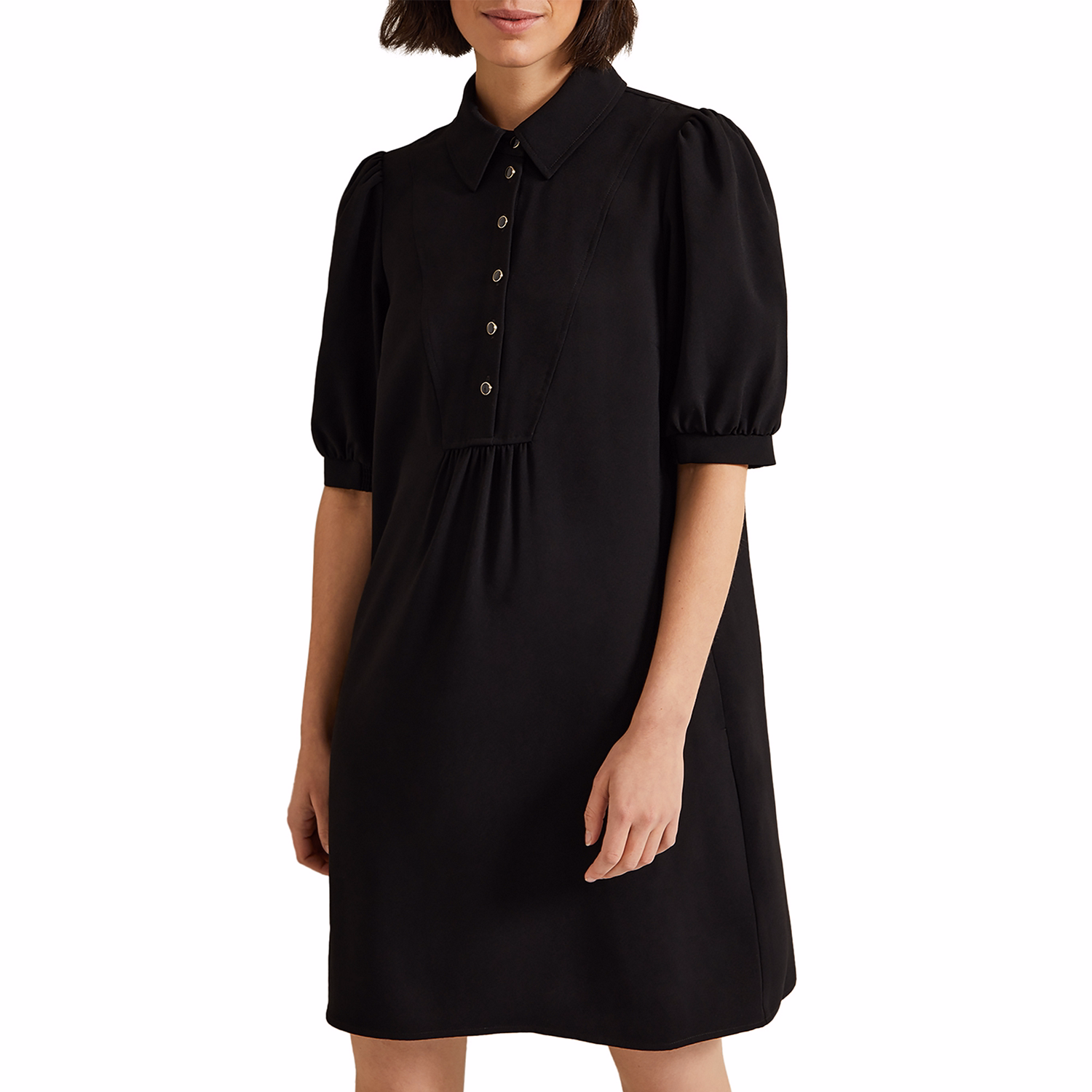 Claudia Buttoned Mini Dress