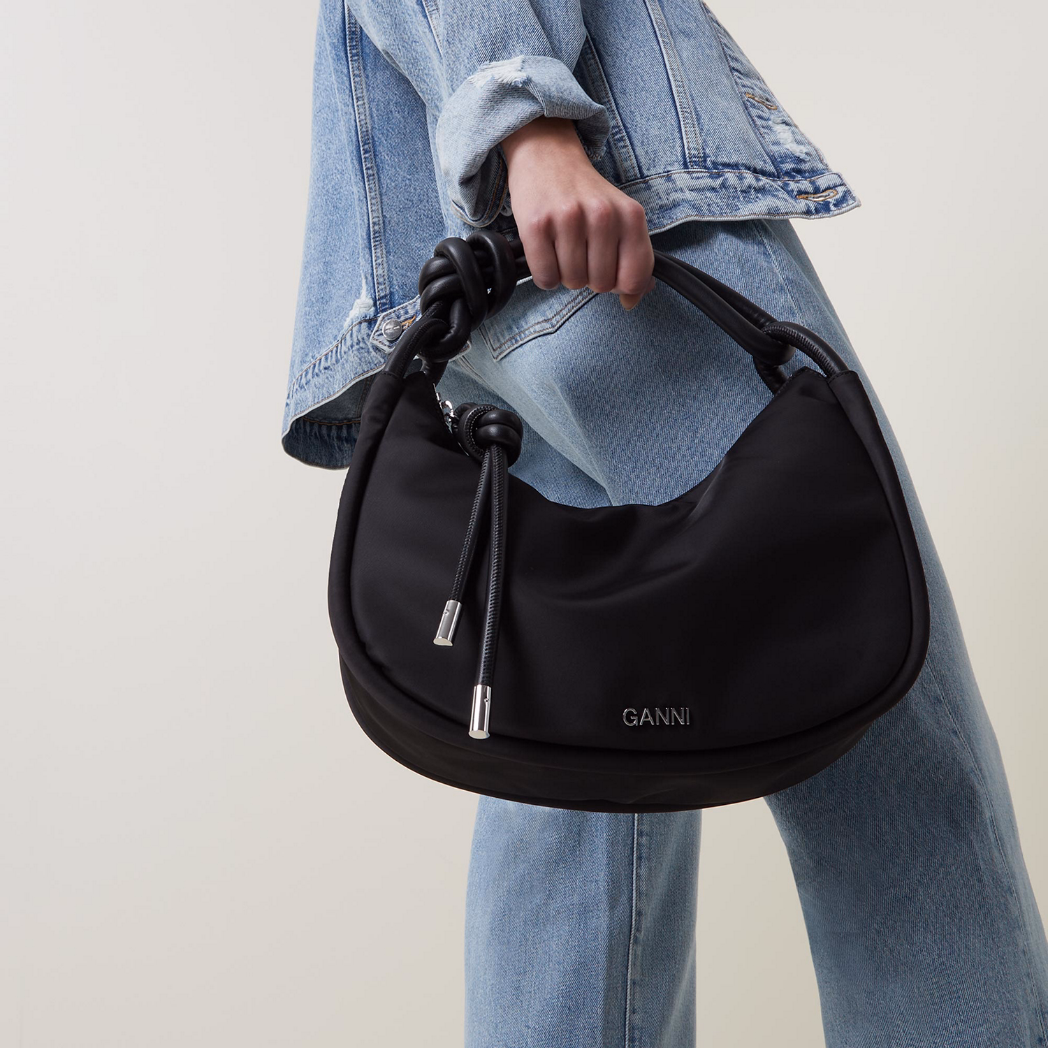 Knot Baguette Shoulder Bag