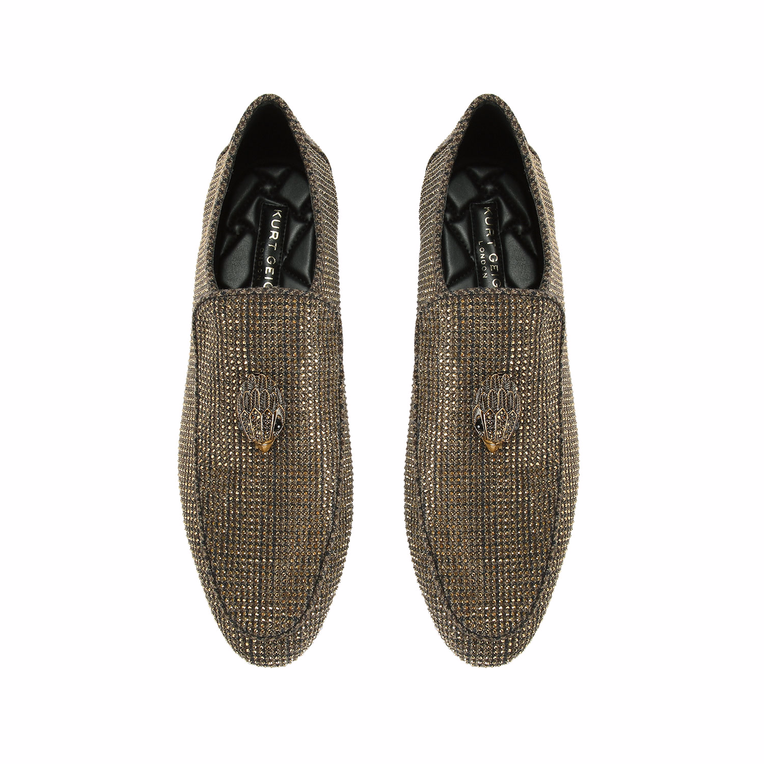 Hugh Eagle Herringbone Loafers