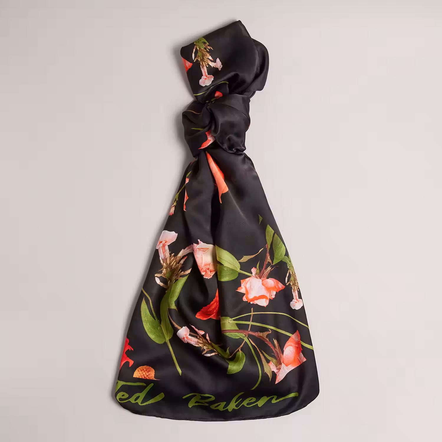 Fionaas Floral-Print Silk Scarf