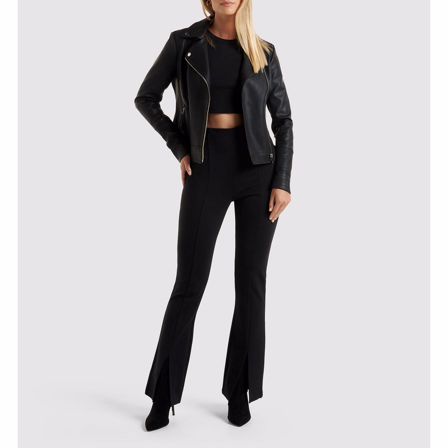 Heidi PU Biker Jacket