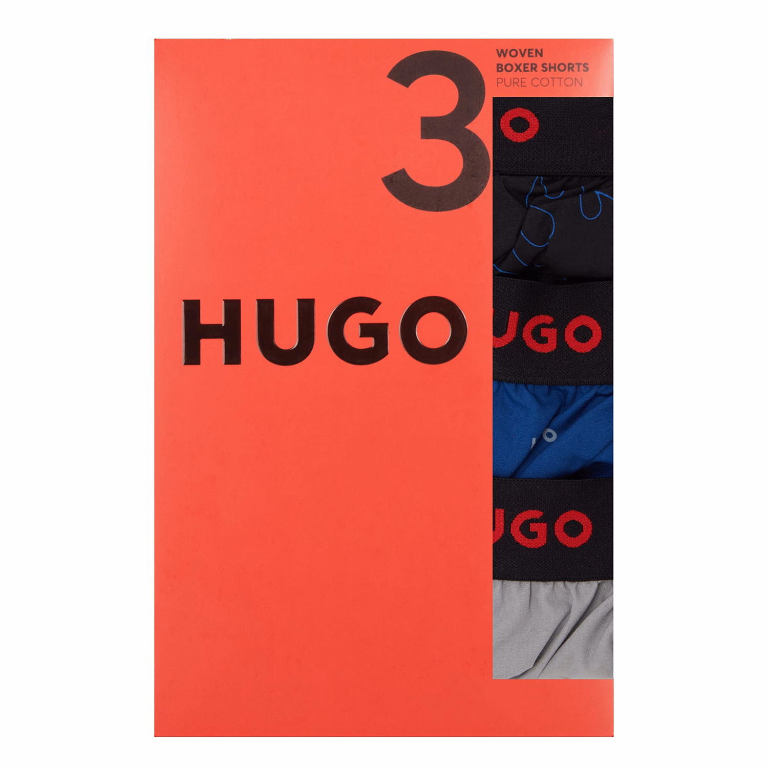 Three-Pack Woven Boxers