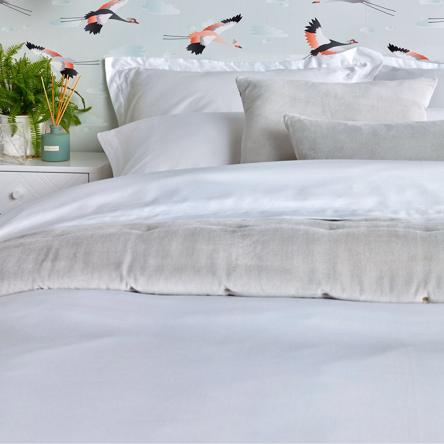 Riley Duvet Set White