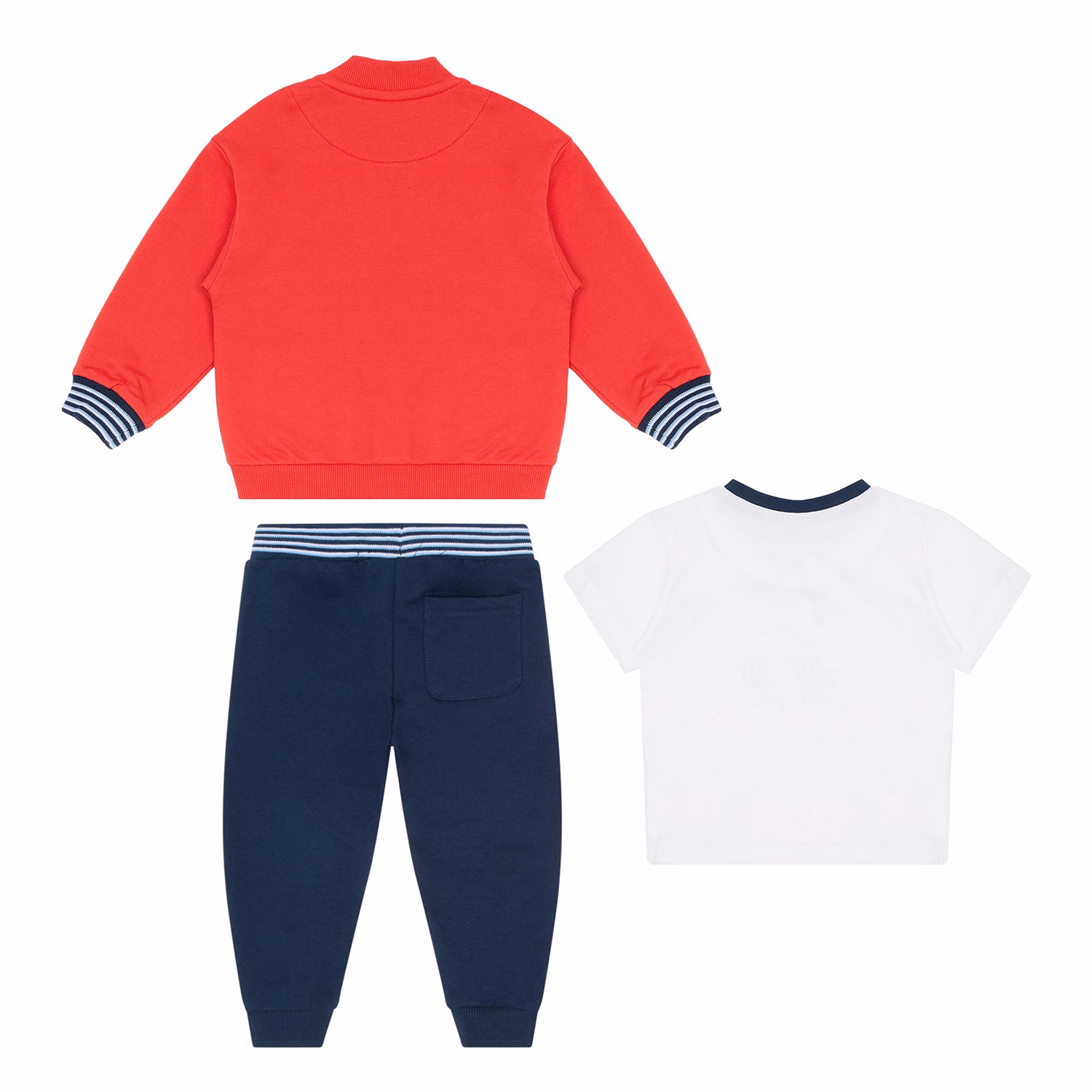 Three-Piece Bomber Jacket, T-Shirt & Joggers Set