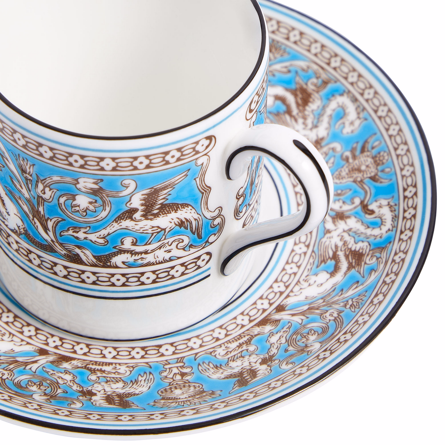 Florentine Turquoise Coffee Cup & Saucer