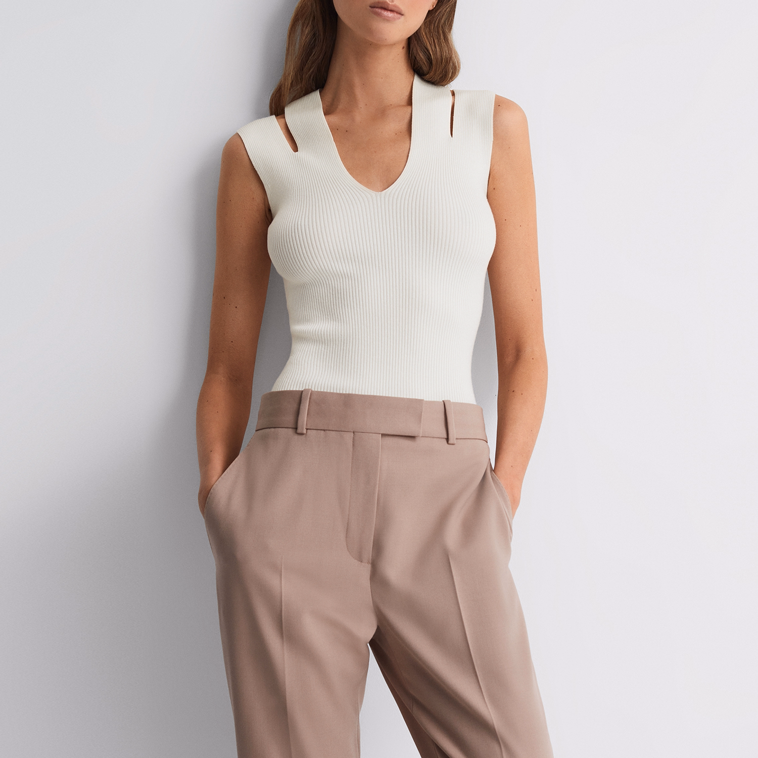 Nina Cut-Out Knitted Vest