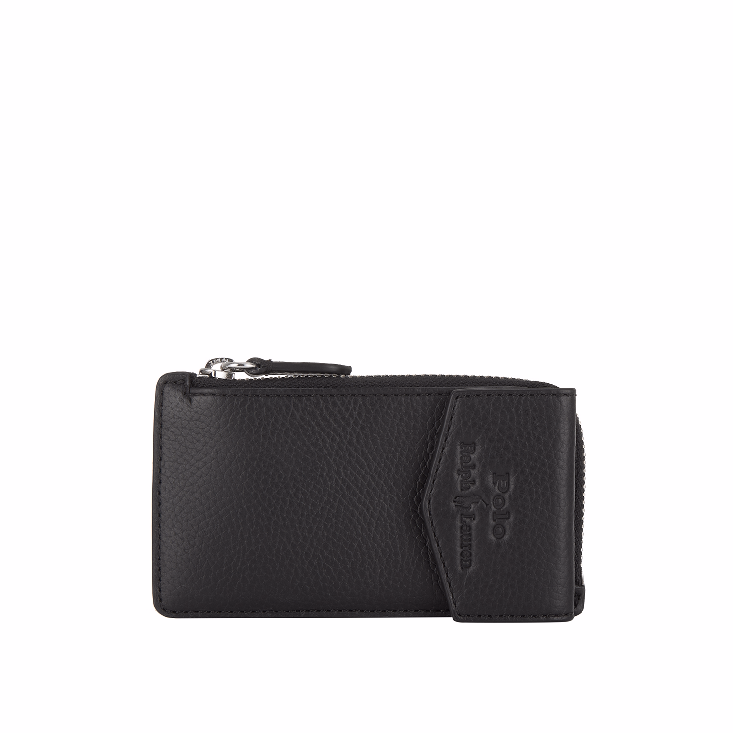 Pebbled Leather Zip-Fastening Cardholder