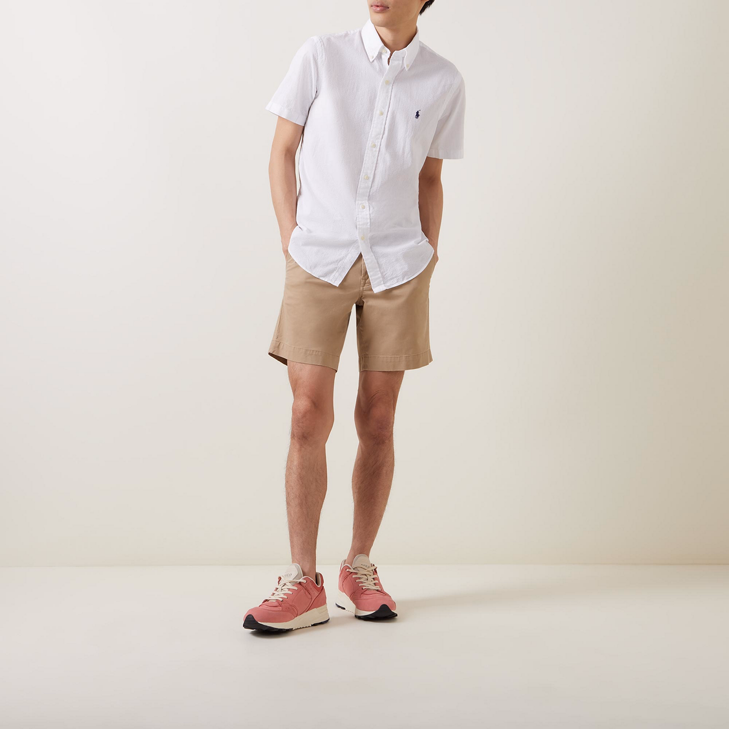 Seersucker Short Sleeve Casual Shirt