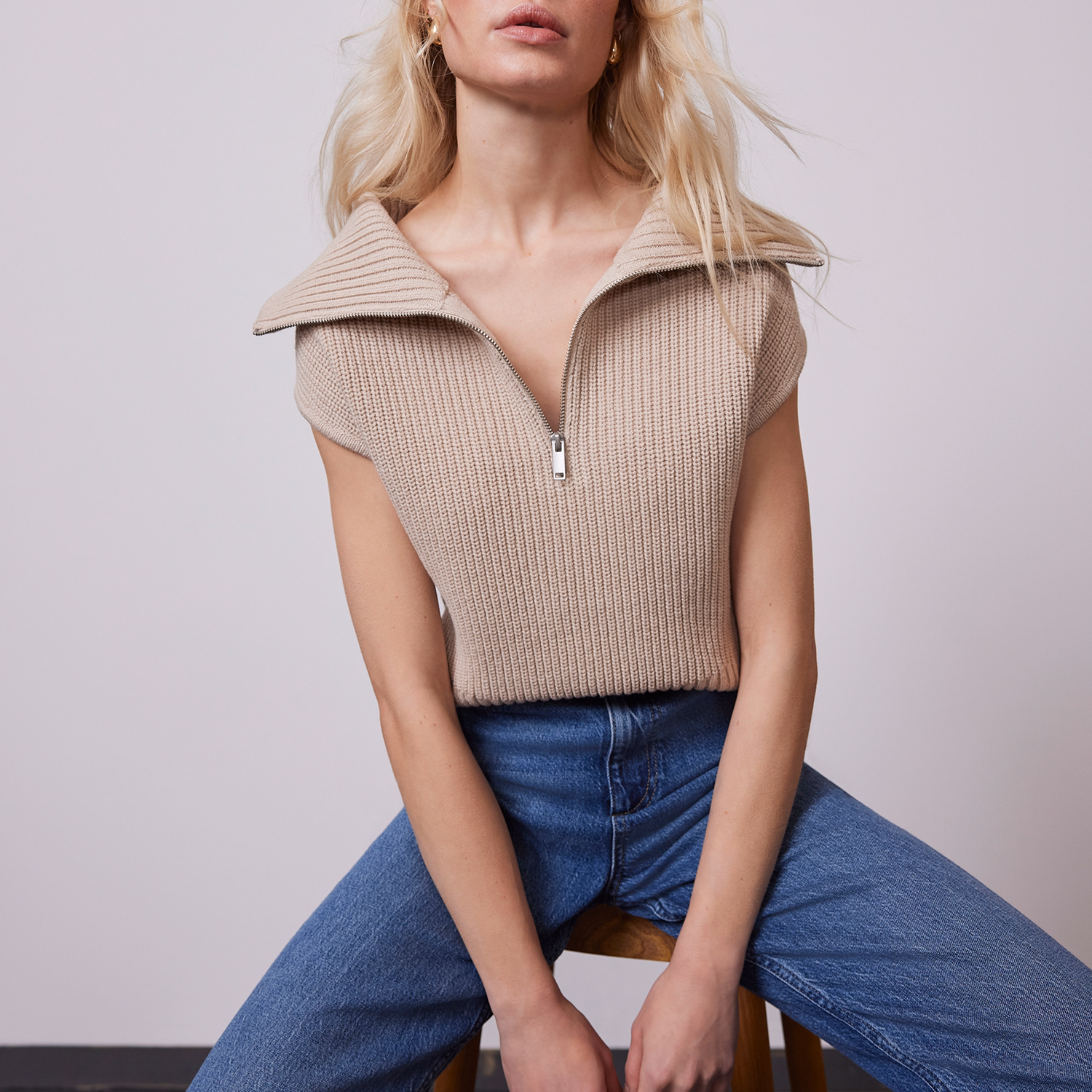 Ribbed Knit Vest Top