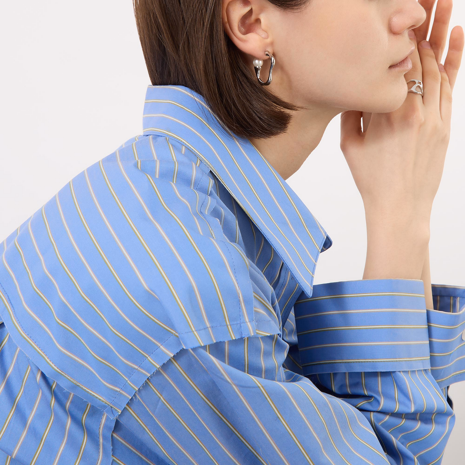 Mother Of Pearl Hoop Earrings