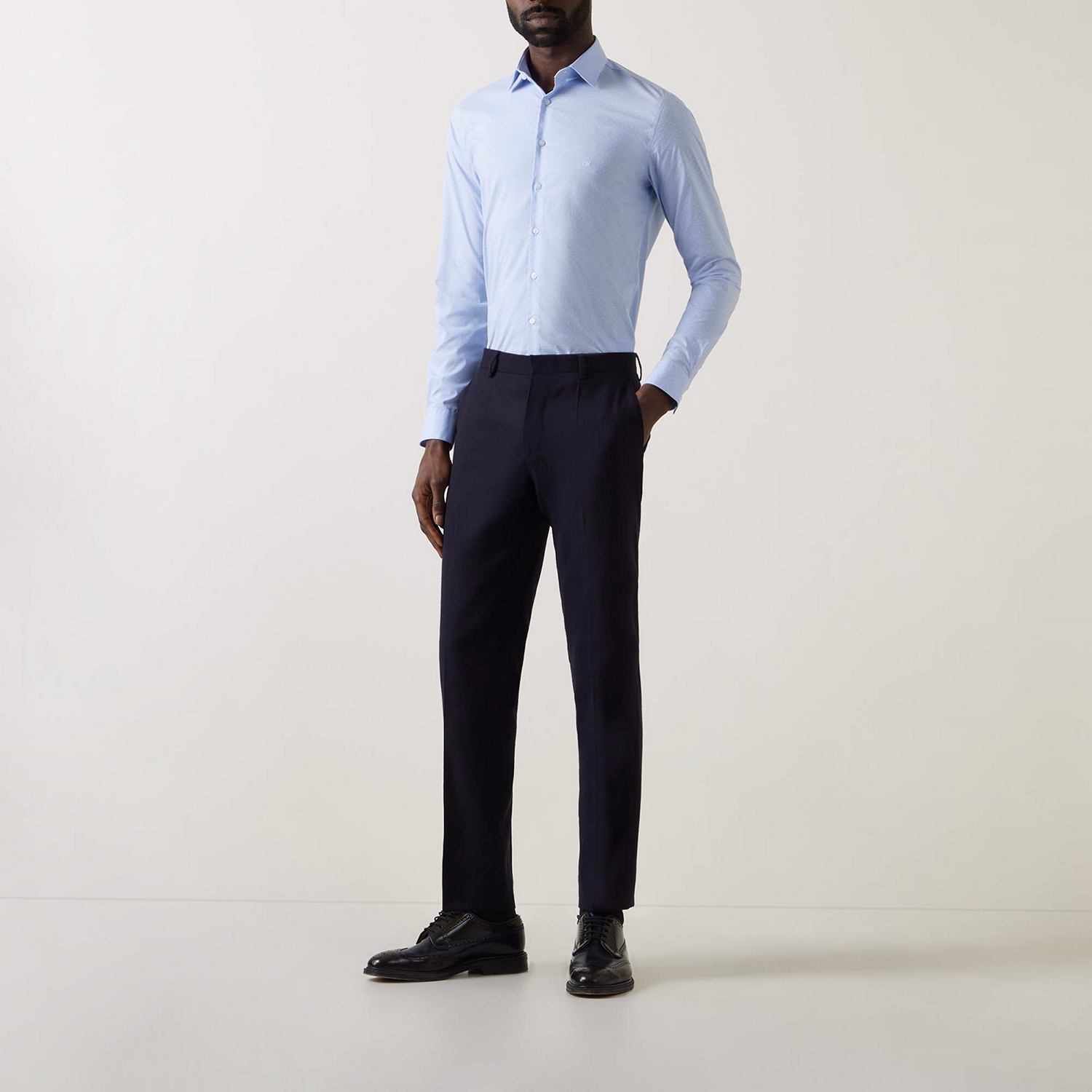 Micro-Pattern Logo Shirt