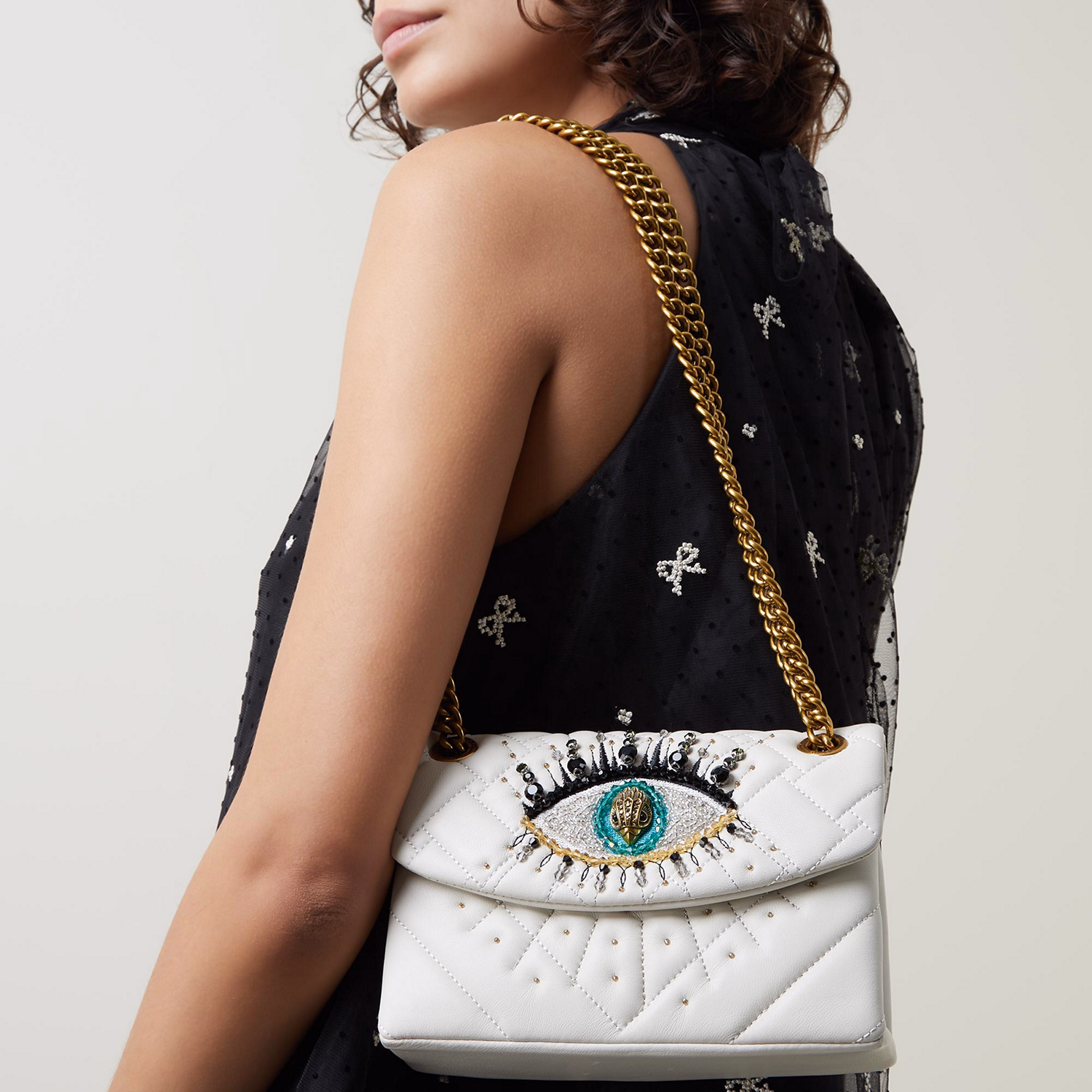 Kensington Eye Leather Shoulder Bag