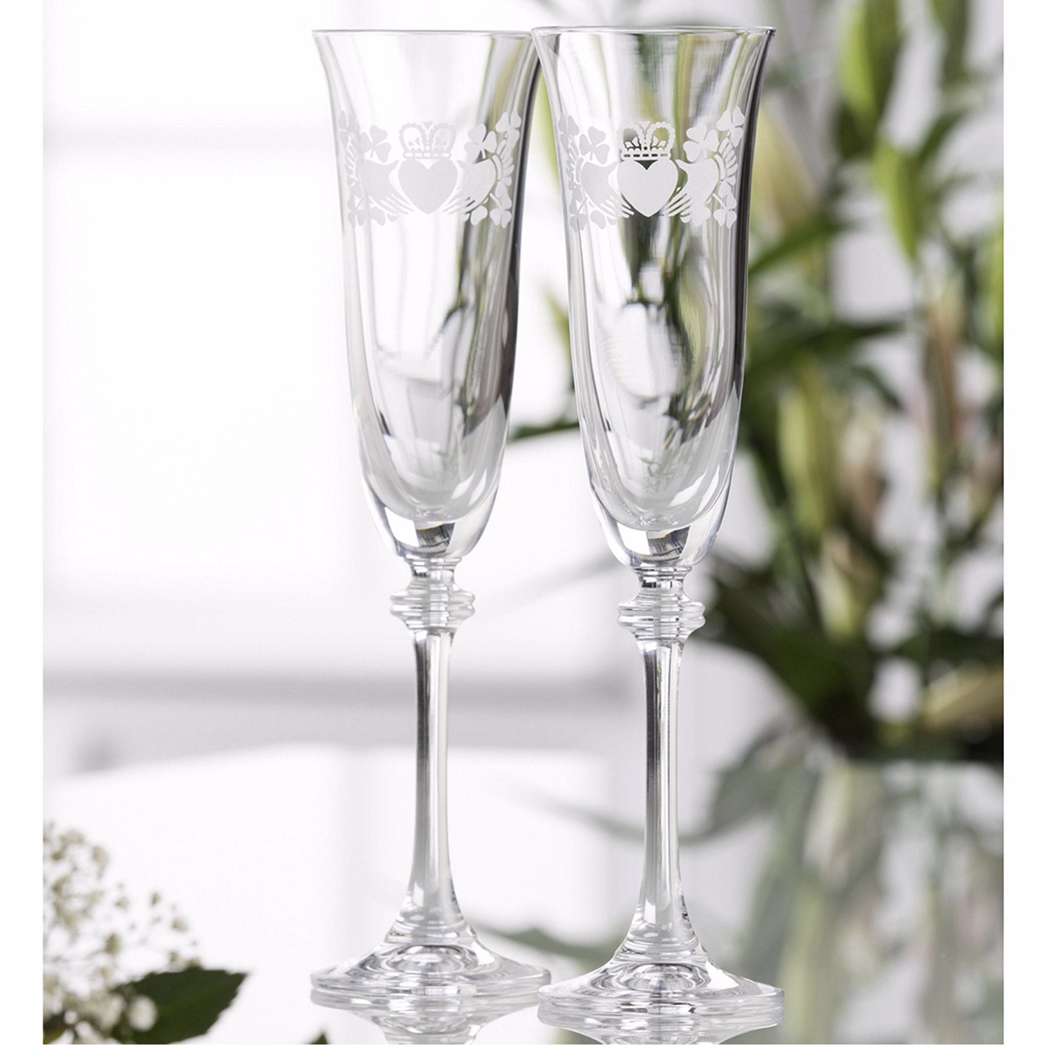 Claddagh Shamrock Liberty Flutes