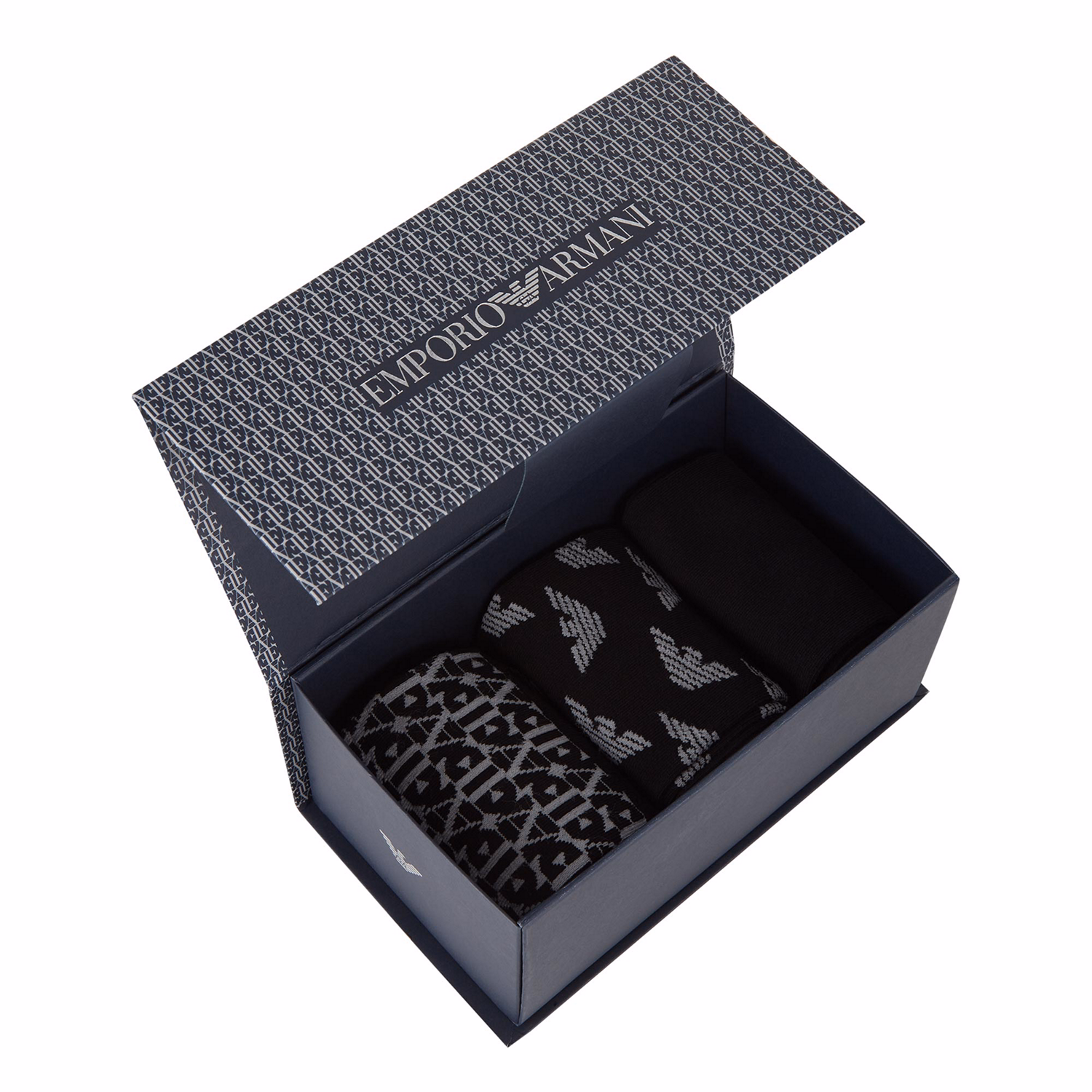 Three-Pack Boxed Logo Socks