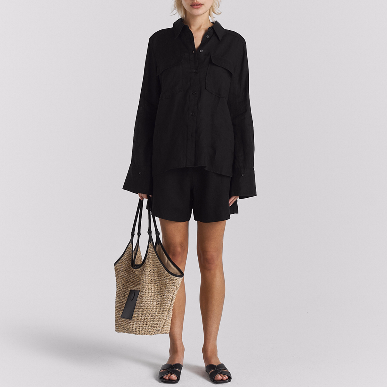 Melody Relaxed Fit Linen Shorts