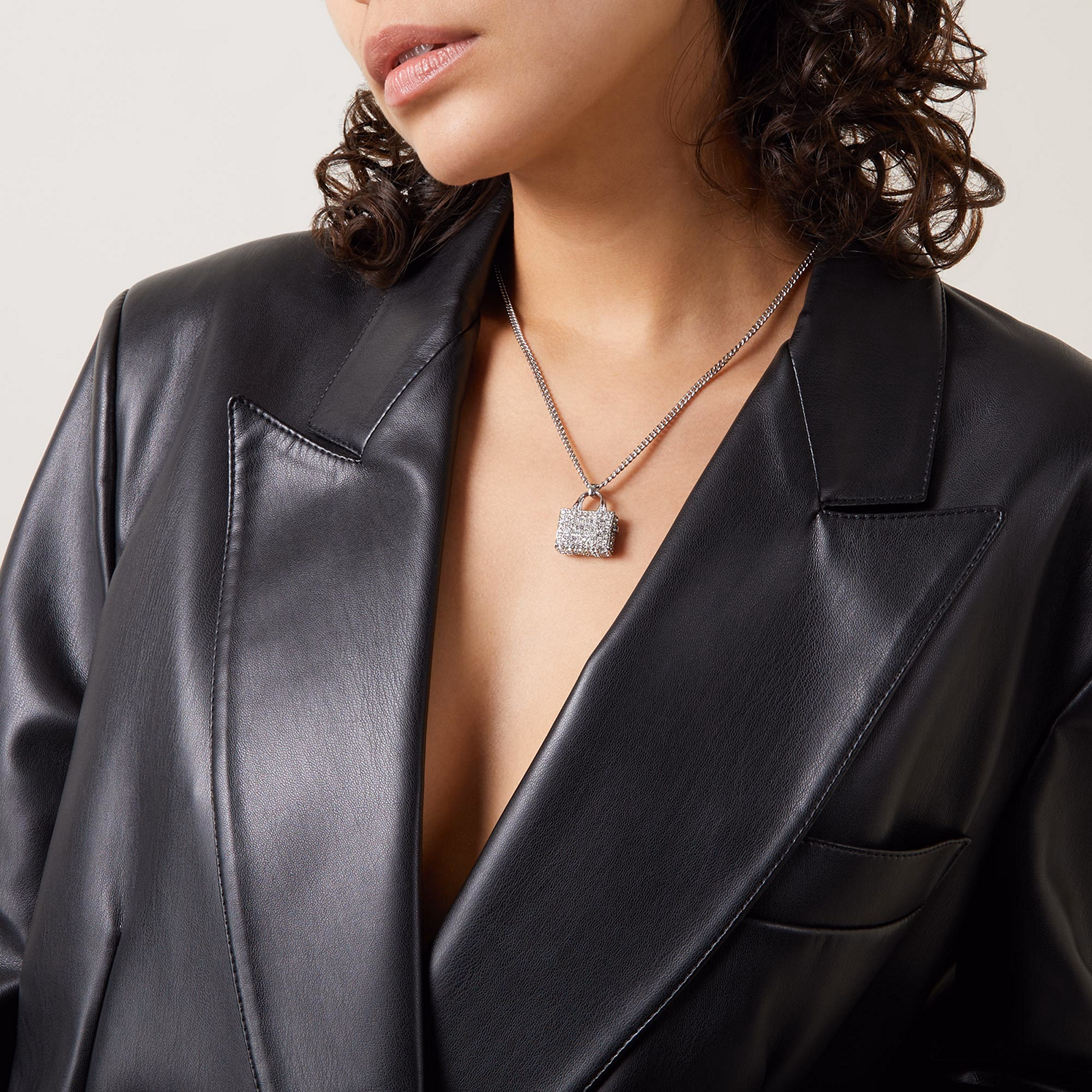 The Pavé Tote Bag Necklace