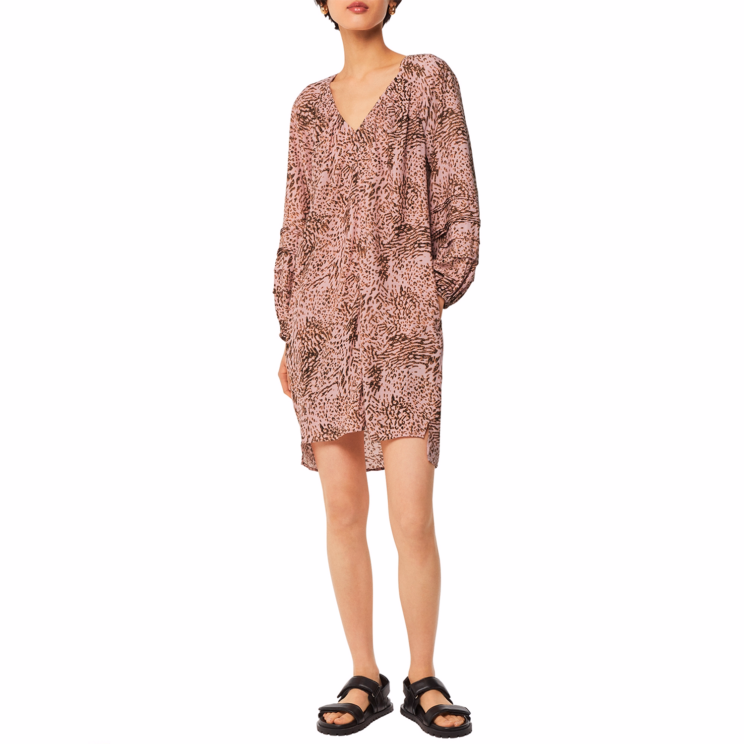 Animal Swirl Mini Shift Dress