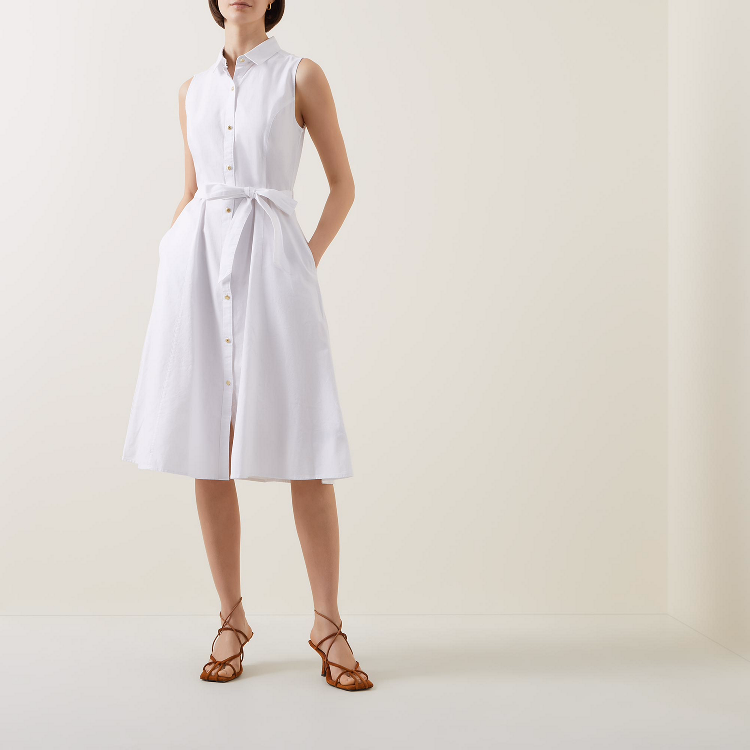 Reil Belted Shirt Dress