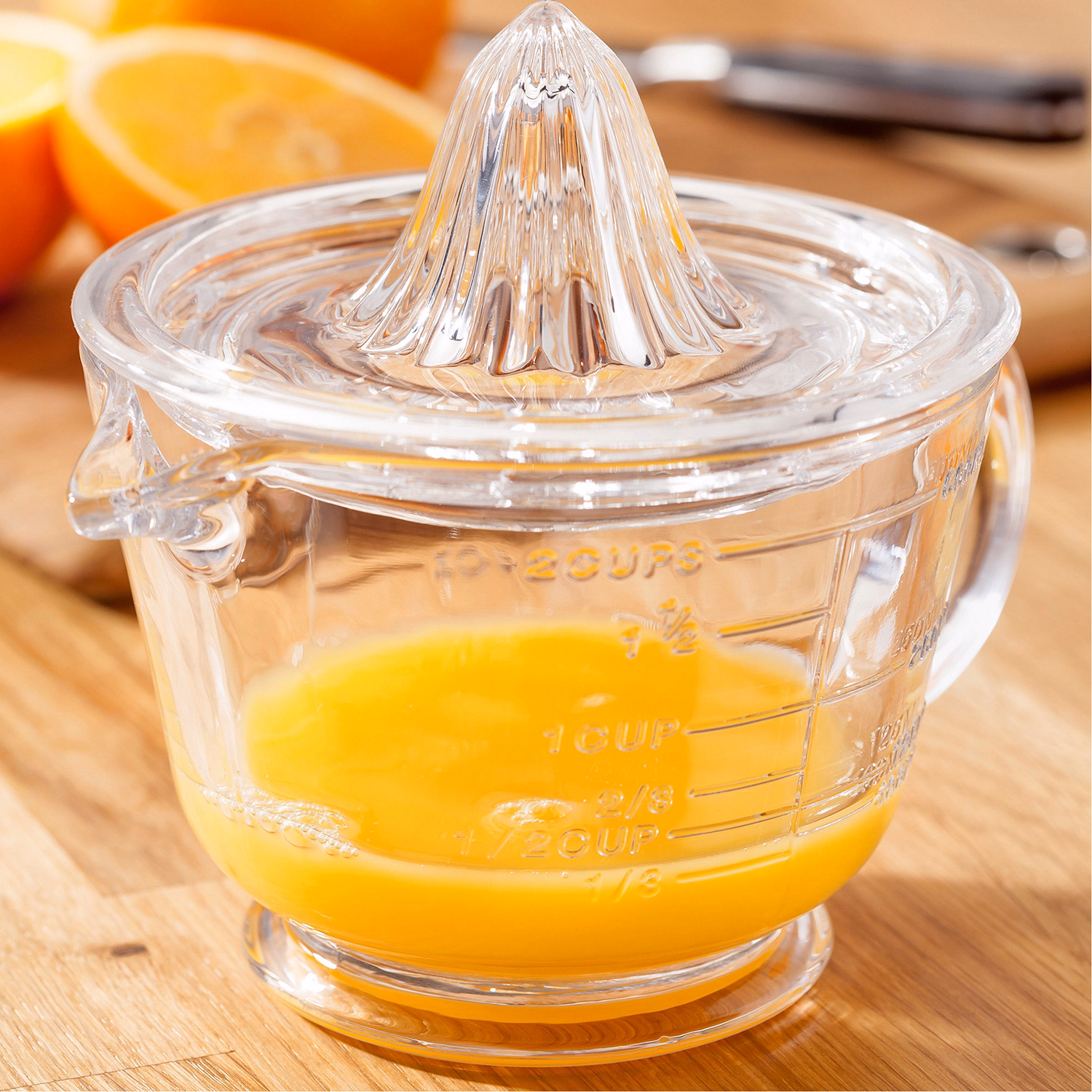 Glass Measuring Jug & Citrus Press