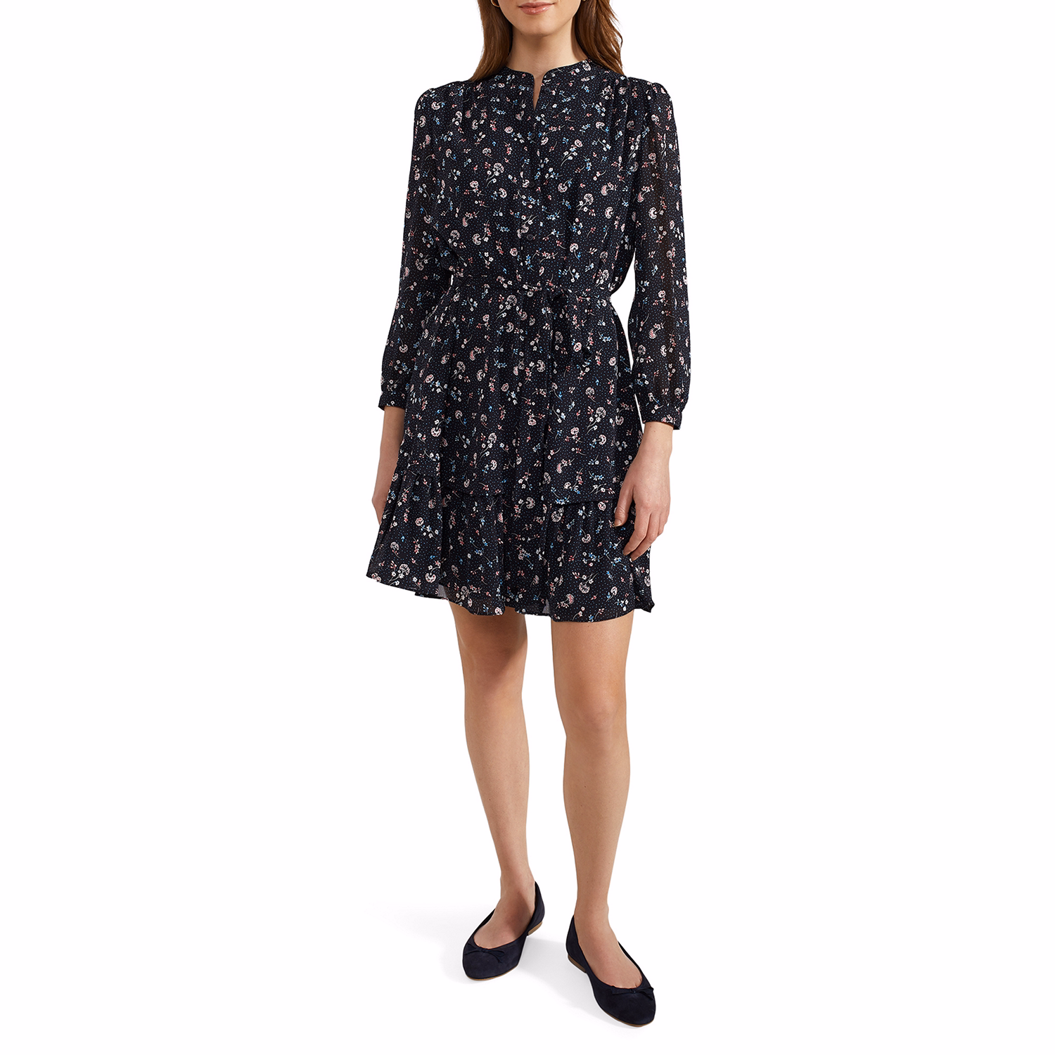 Pearl Ditsy Ruffle Dress