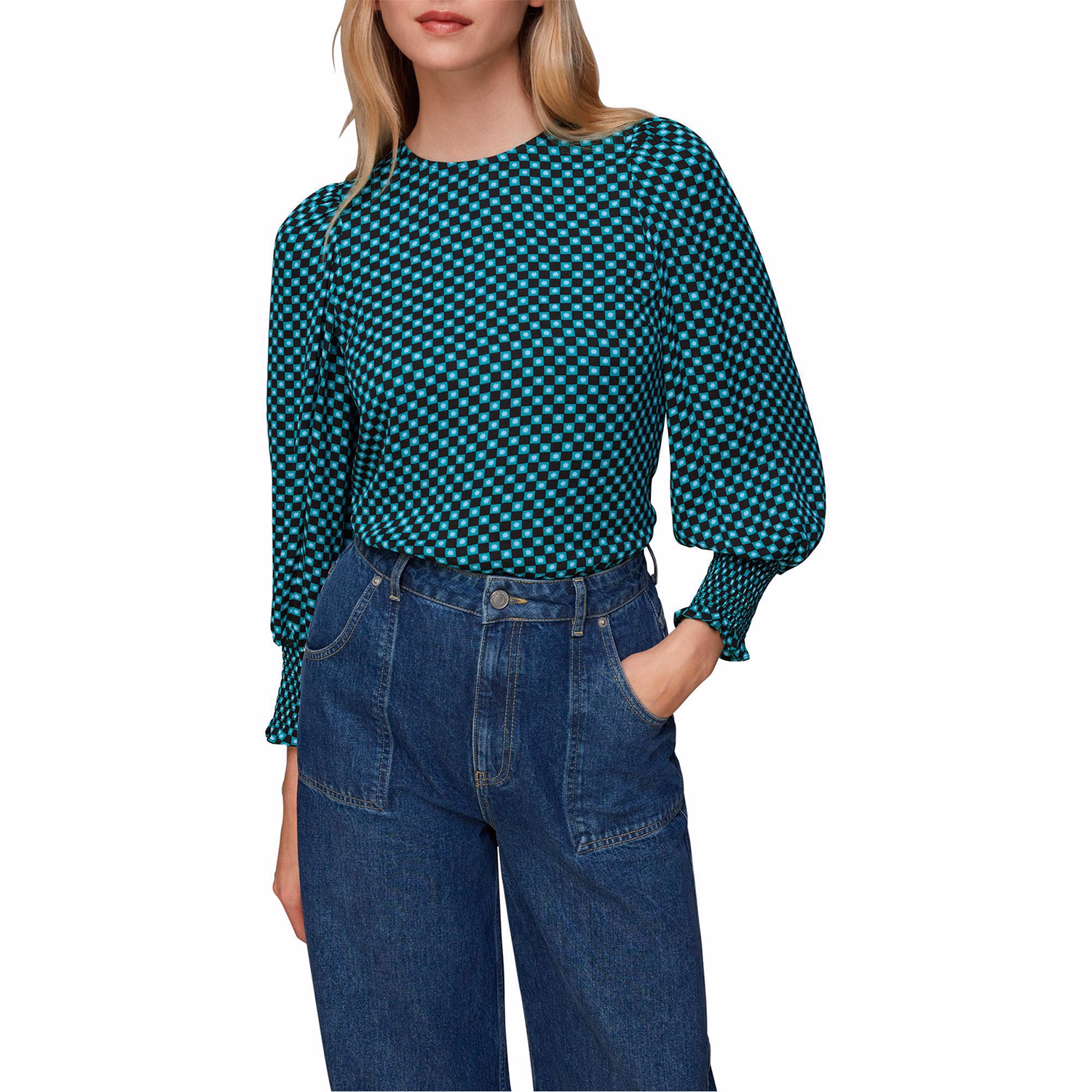 Star Check Tessa Top