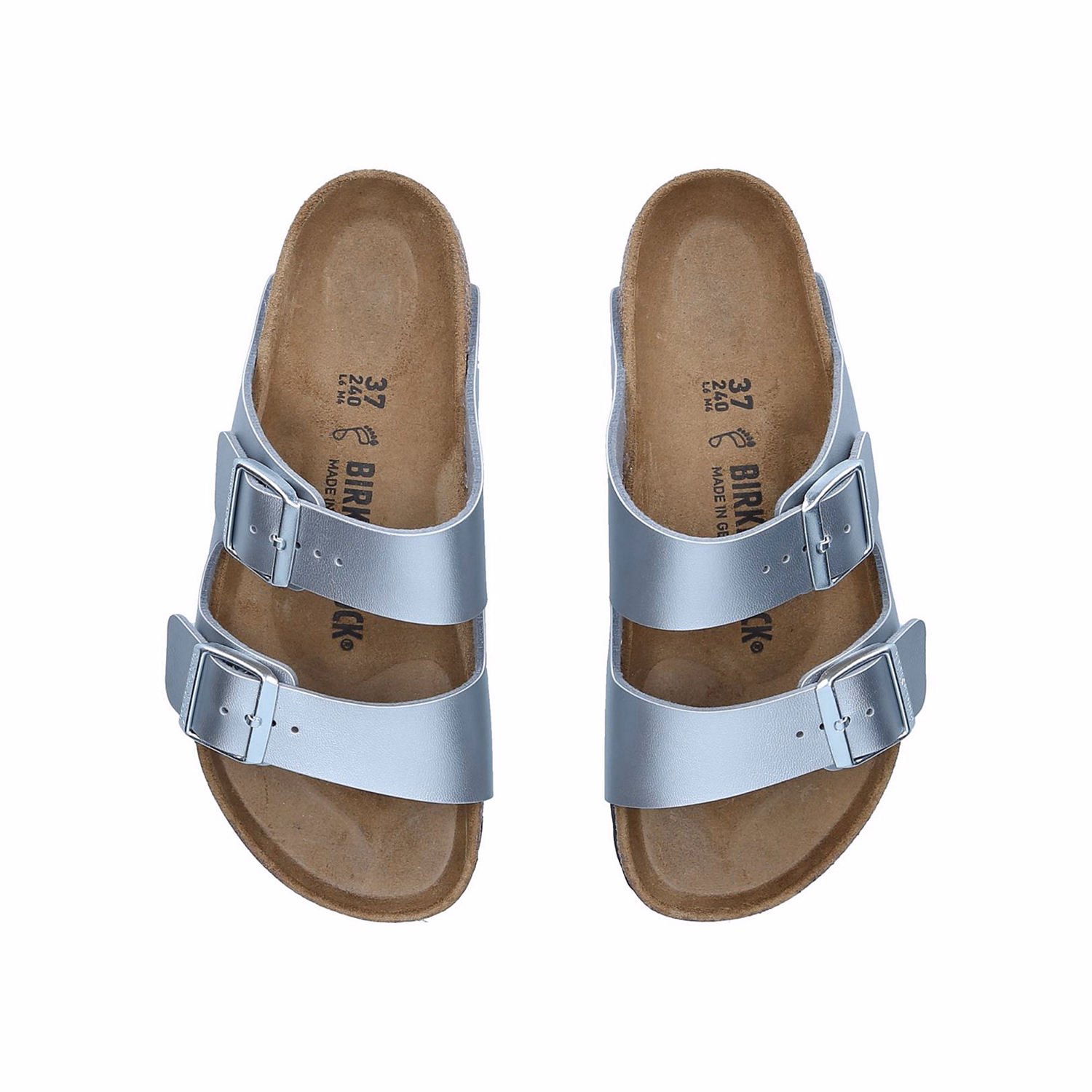 Arizona Birko-Flor Metallic Sandals