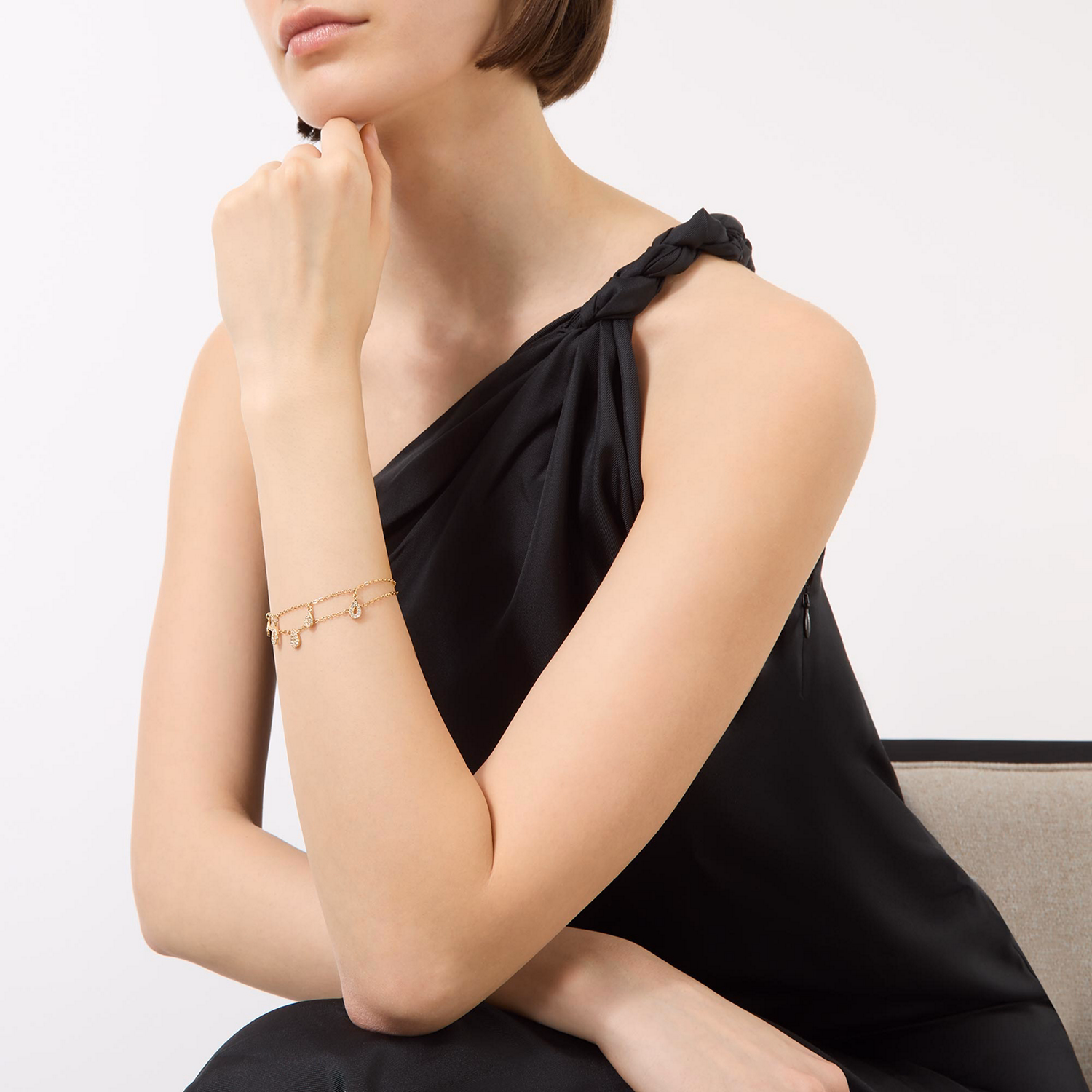 Double-Layer Tear Drop Bracelet