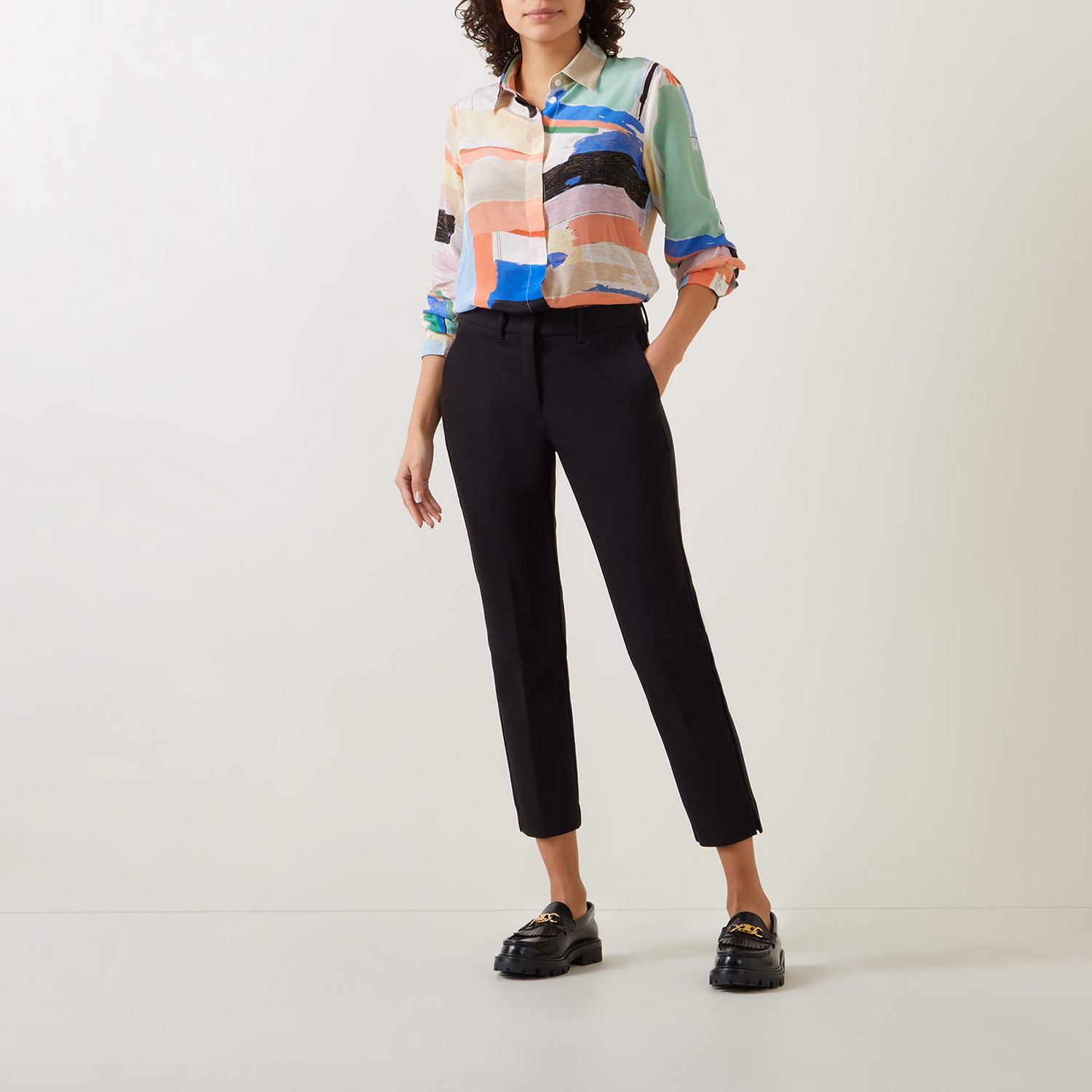 Macario Mid-Rise Slim Leg Trousers