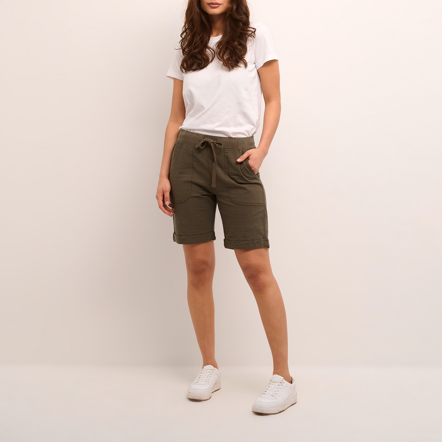 Naya Drawstring-Waist Casual Shorts