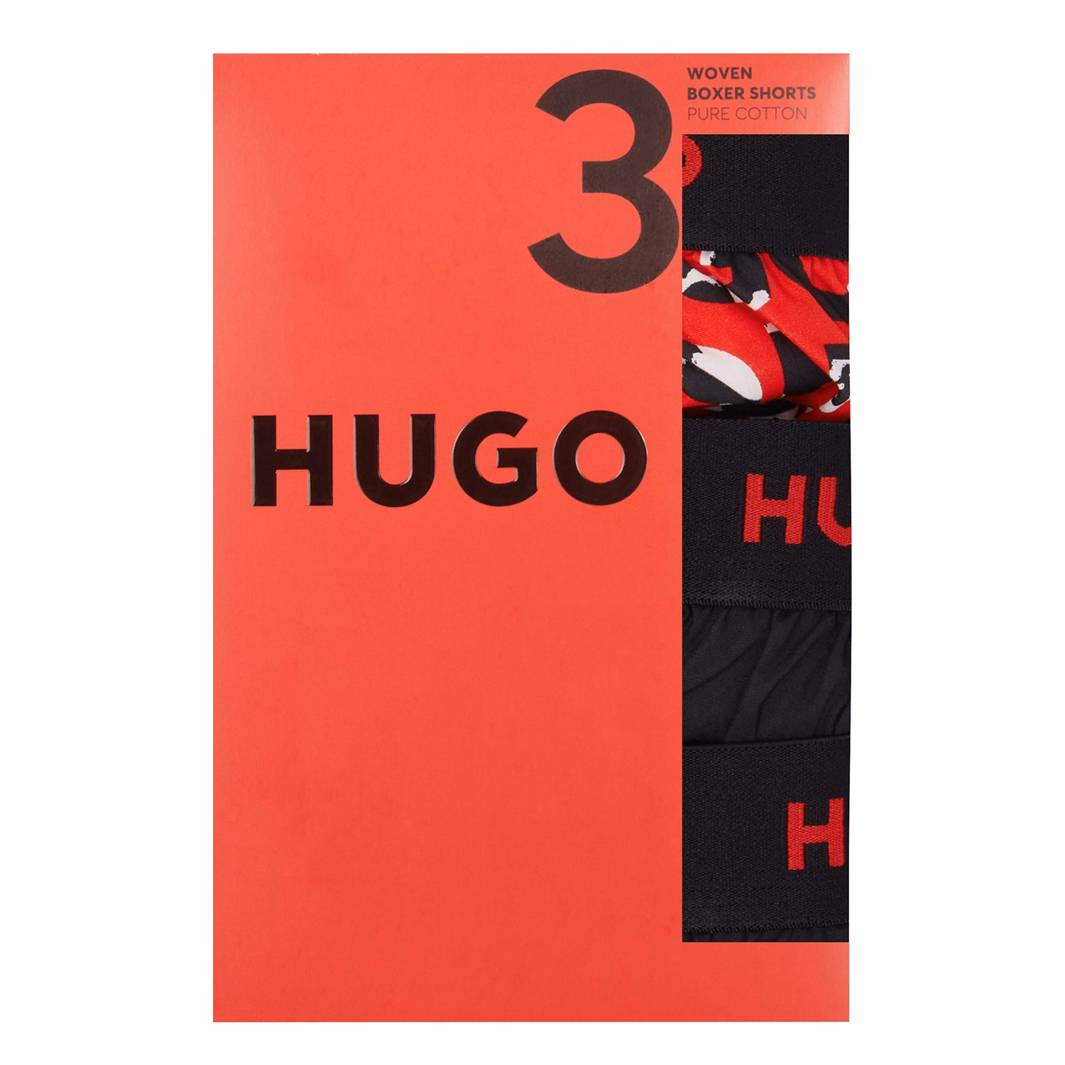 Three-Pack Woven Logo Boxer Shorts