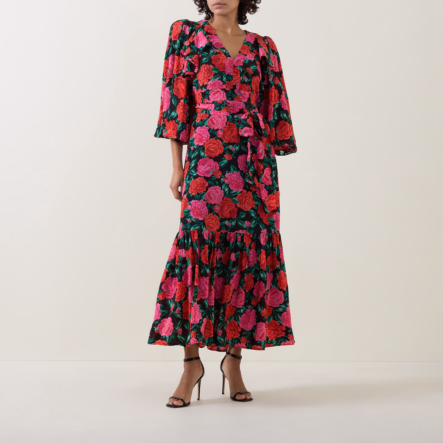 Simone Floral Wrap Dress