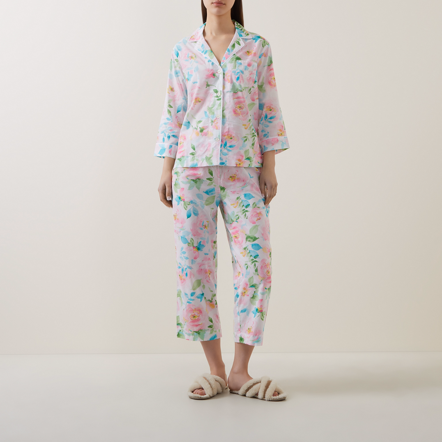 Floral Capri Pyjama Set