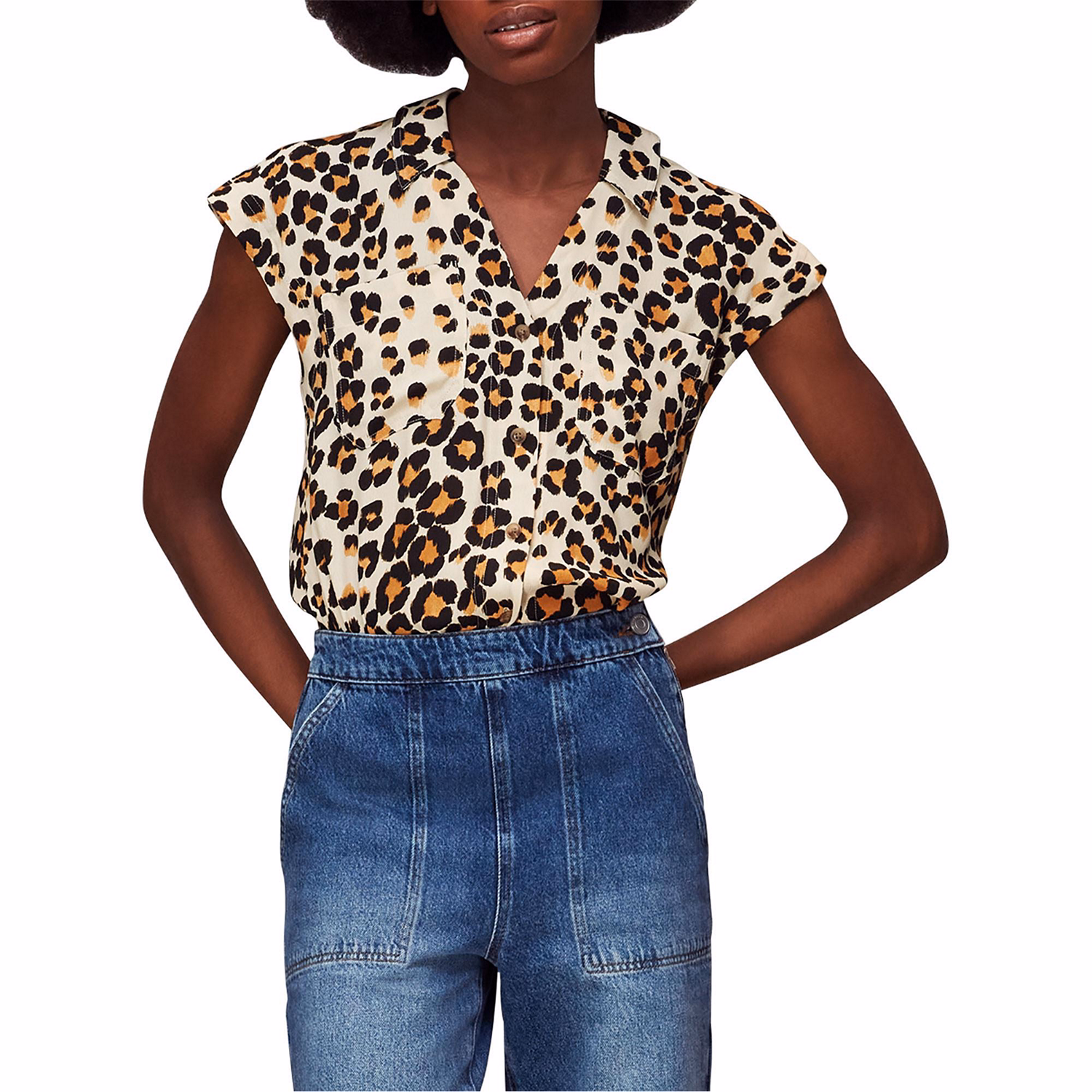Painted Leopard Print Shirt