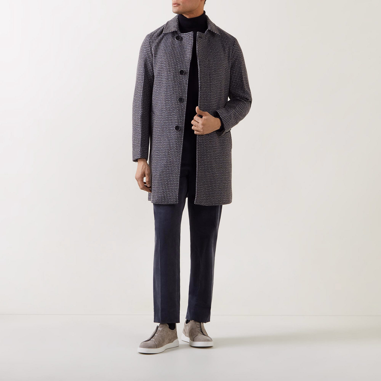 Hundalee Houndstooth Overcoat