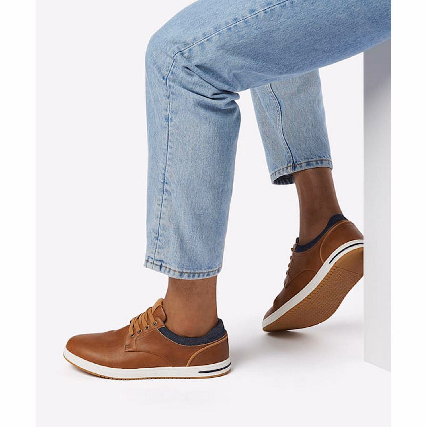 Trip Textured Lace-Up Trainers