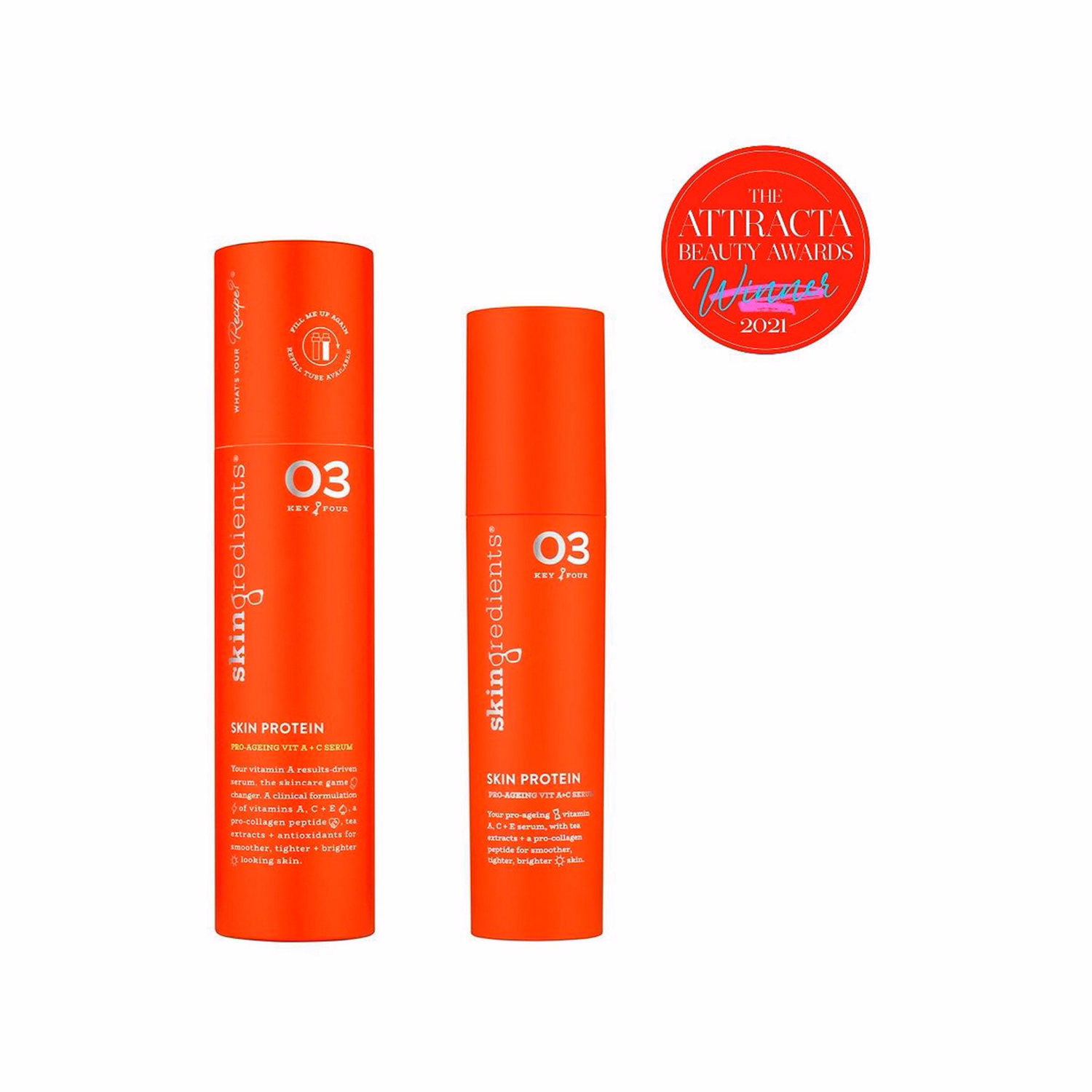 Skingredients Skin Protein Anti-Ageing Retinoid Serum Refillable Primary Pack 45ml