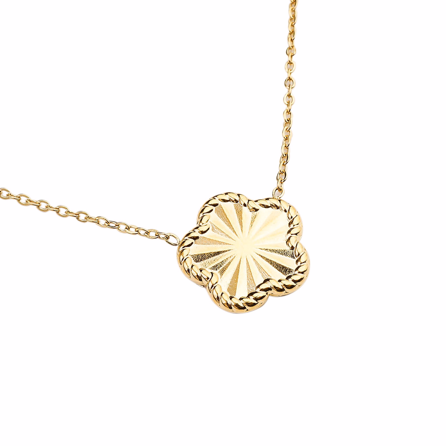 Fondant Clover Pendant Necklace