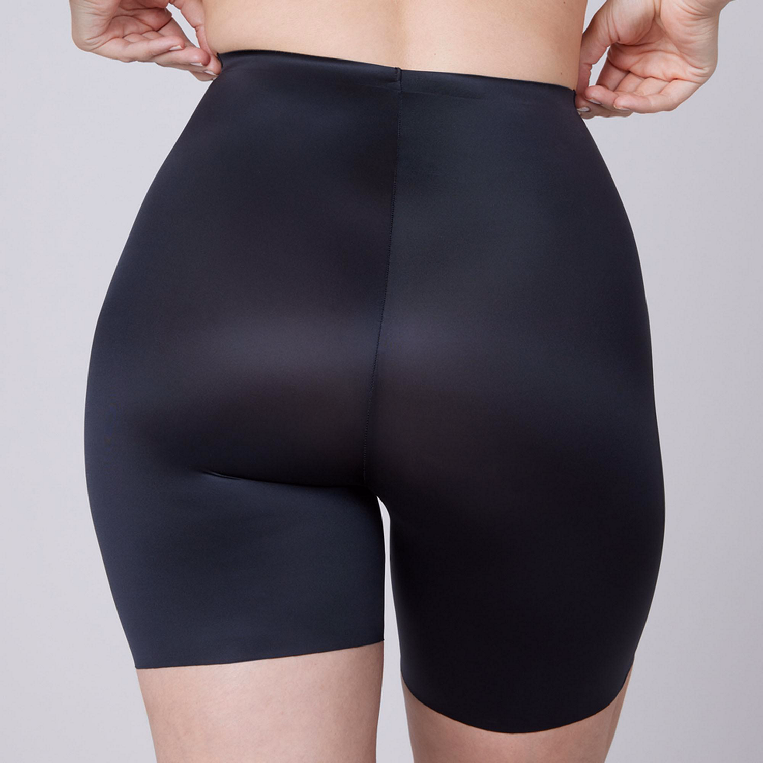 Shaping Satin Light Control Mid-Thigh Shorts