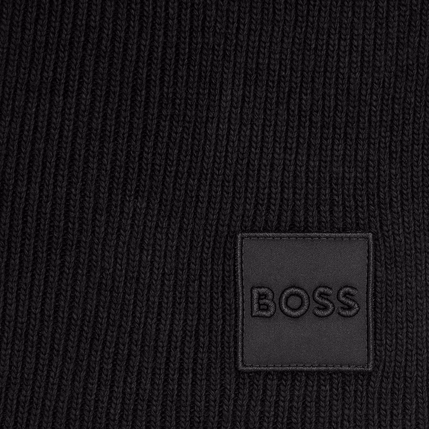 Iconic Ribbed Logo Scarf