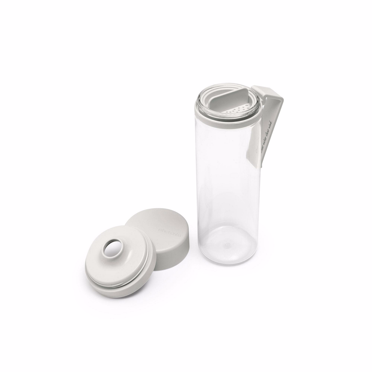 Make & Take Water Bottle with Strainer - Light Grey