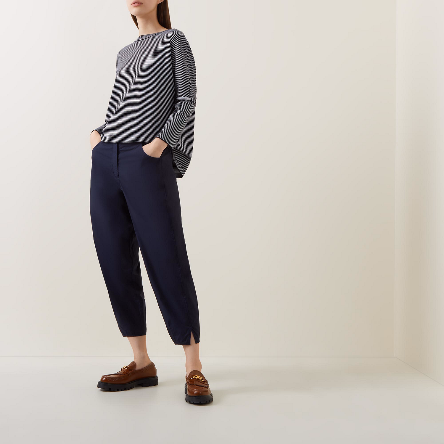 Magiou Striped Long-Sleeved Top