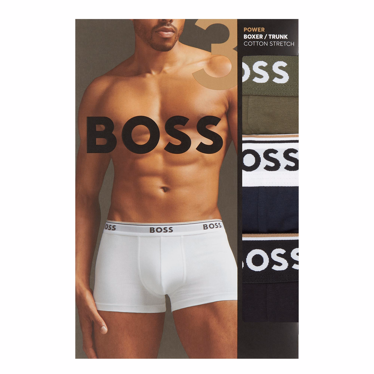 Three-Pack Solid Mixed Boxers