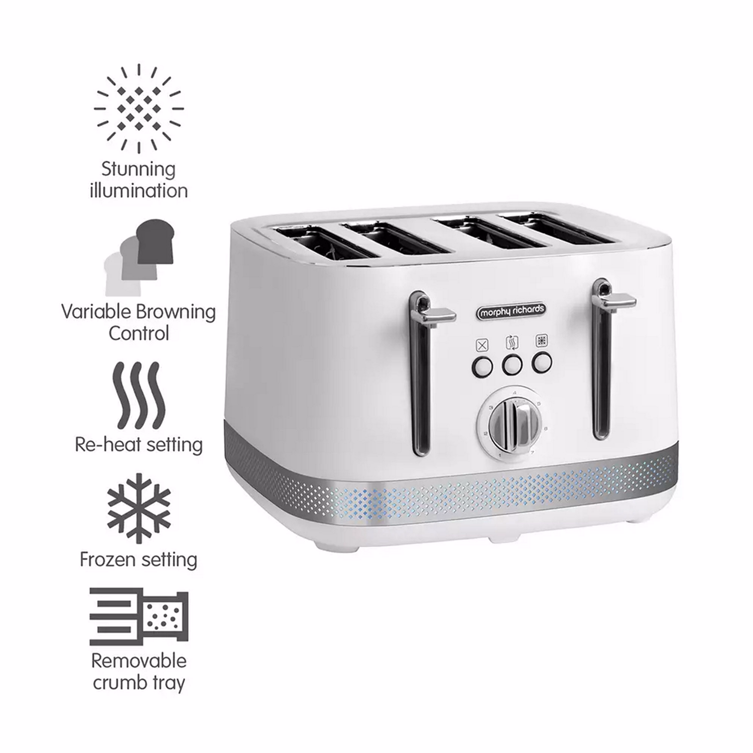 Illumination 4 Slice Toaster