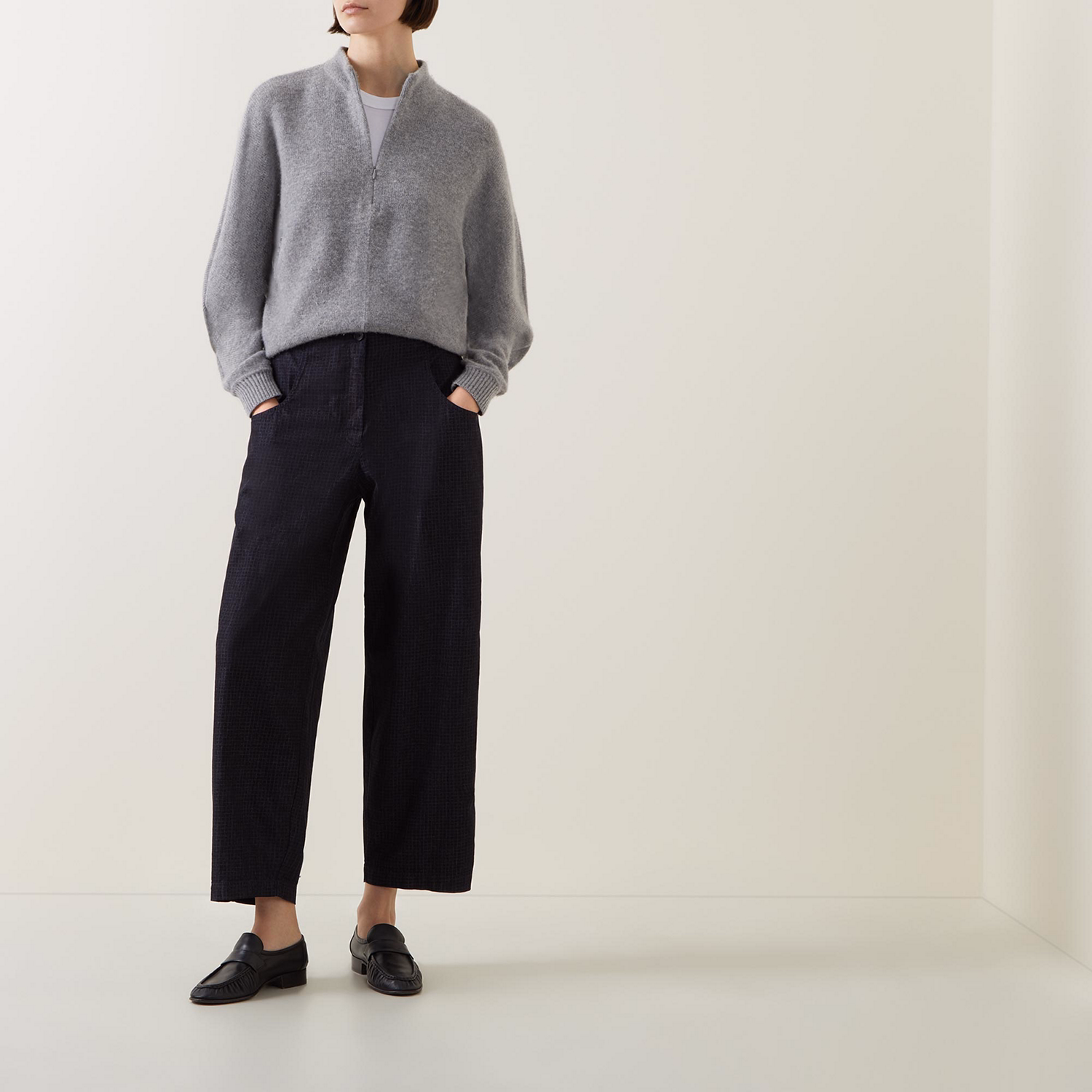 Kahren Wide-Leg Cropped Trousers