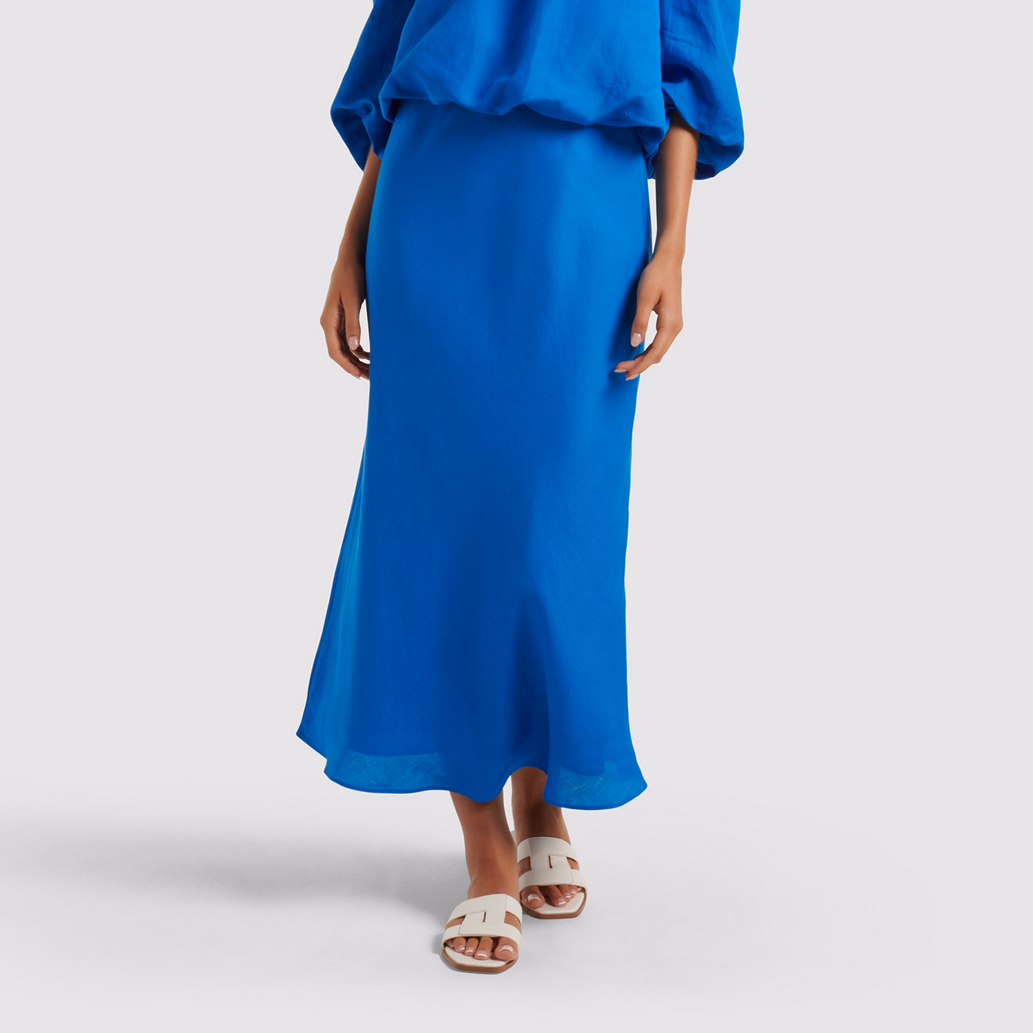 Molly Bias-Cut Midi Skirt