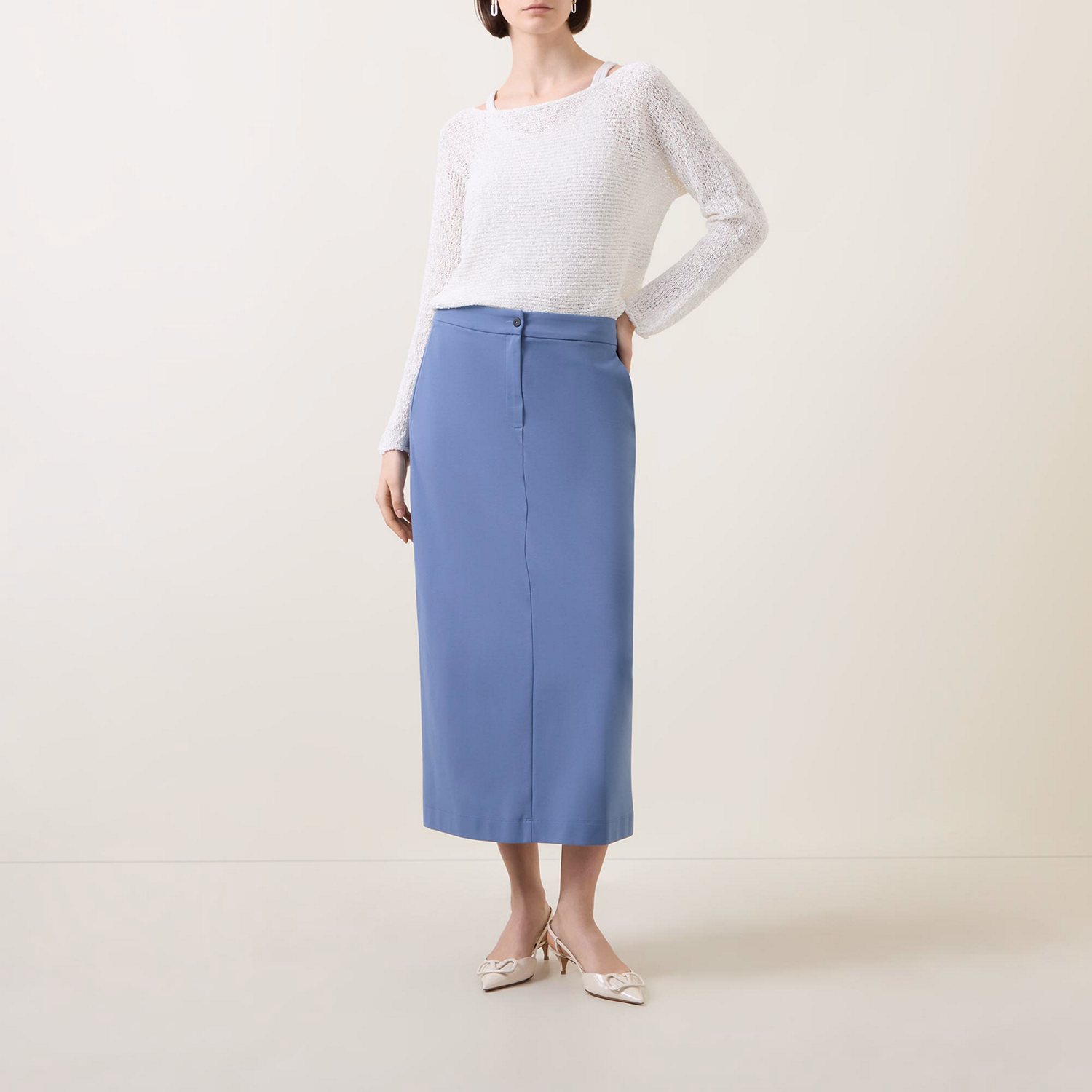 Jersey Pencil Skirt